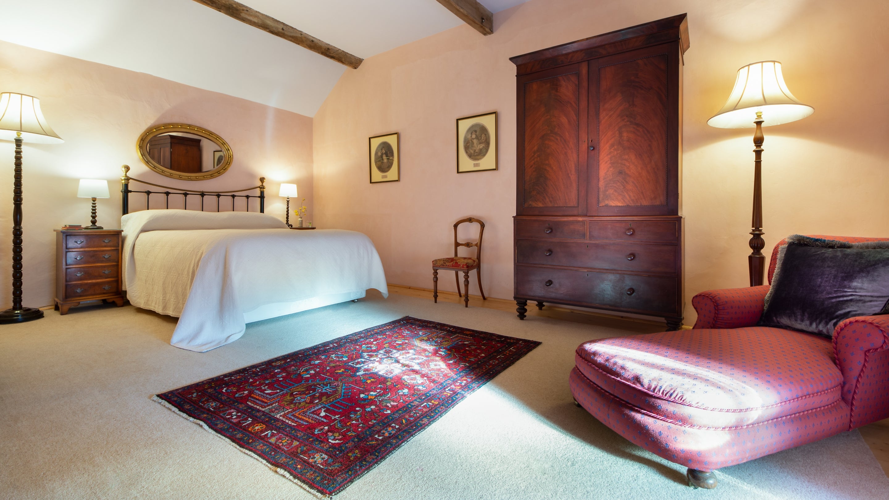 The double bedroom at Butler's Apartment, County Fermanagh
