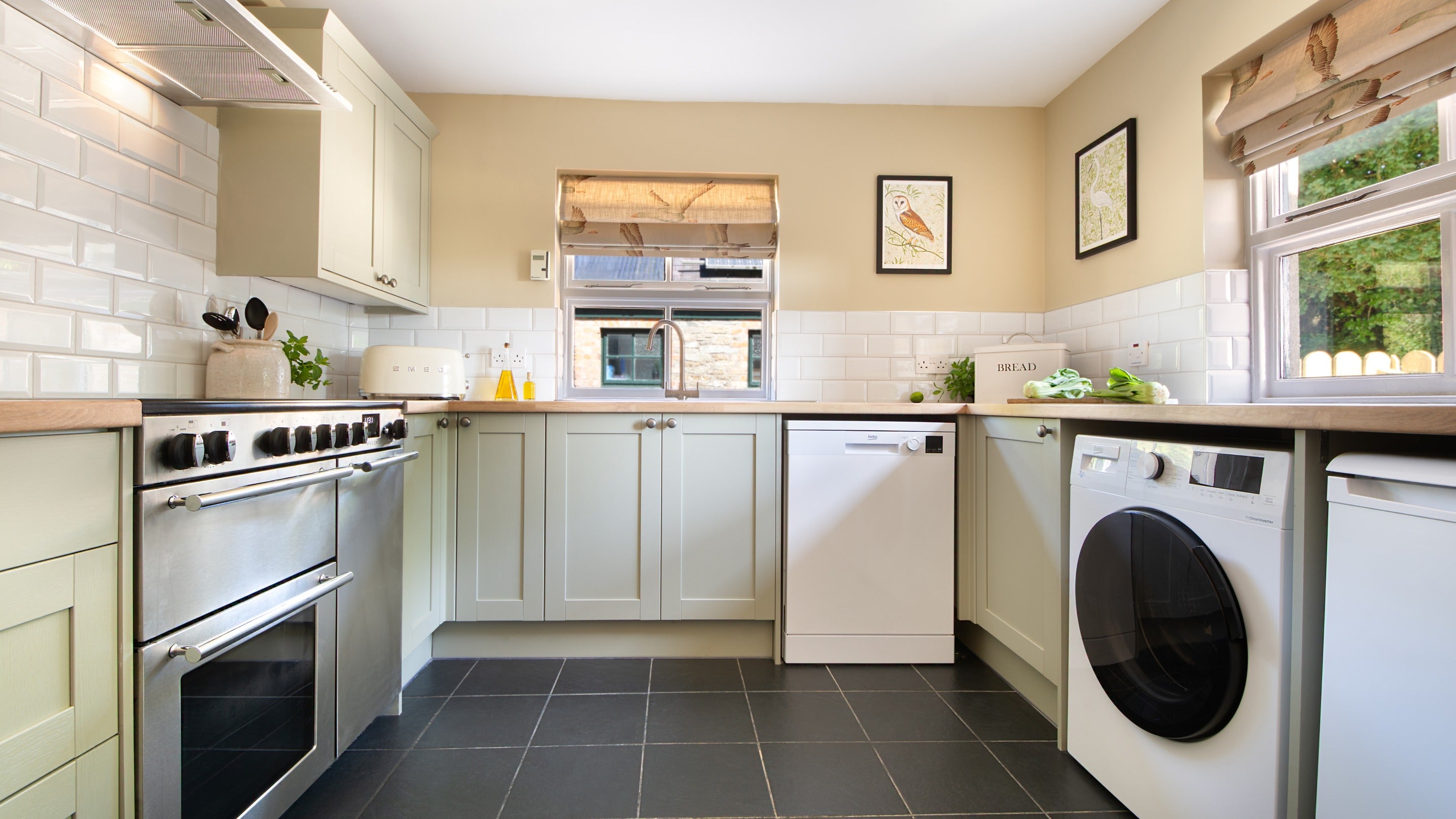 The kitchen at Castle Ward Gamekeeper's Lodge, County Down