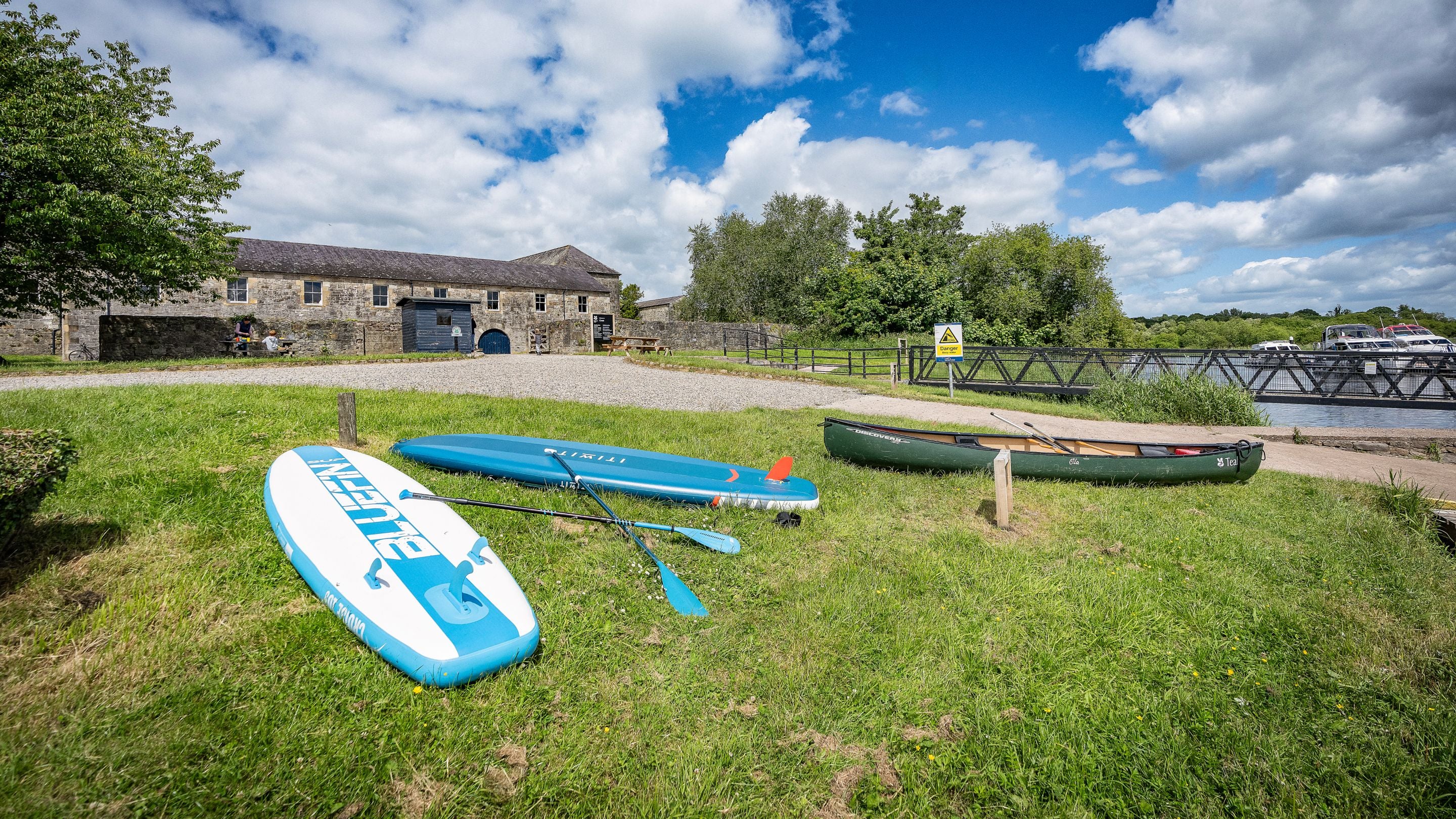 Watercraft near the jetty at Crom Campsite, County Fermanagh