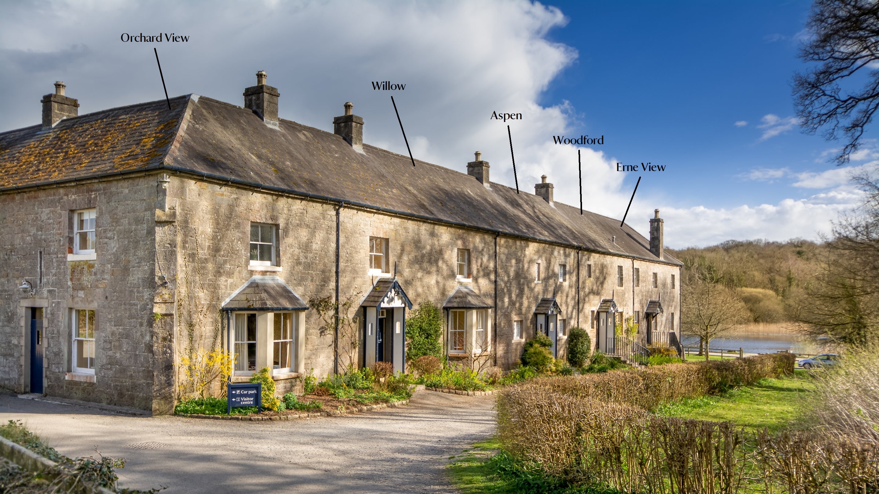 The cottages at Crom, County Fermanagh