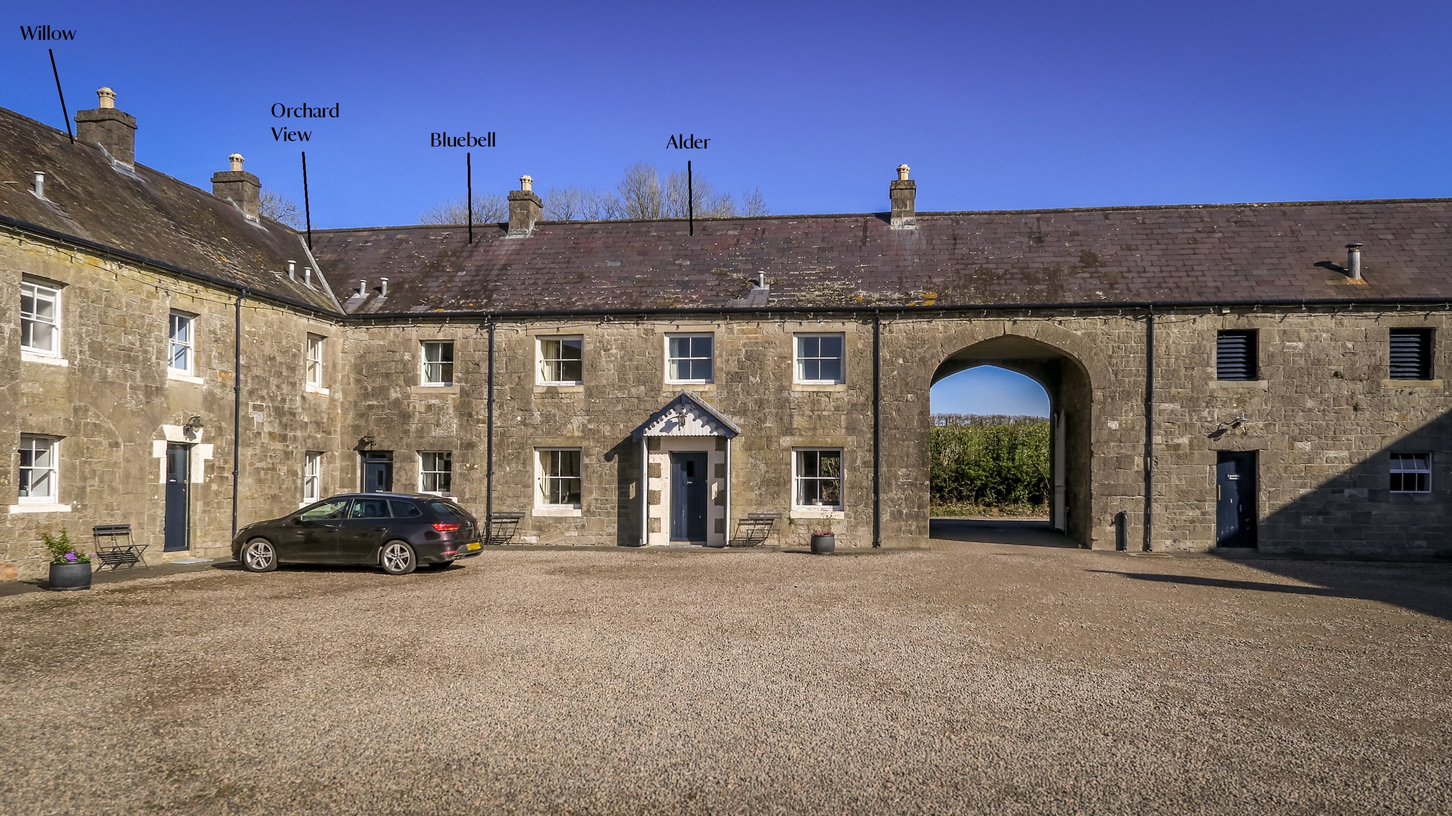 The cottages at Crom, County Fermanagh