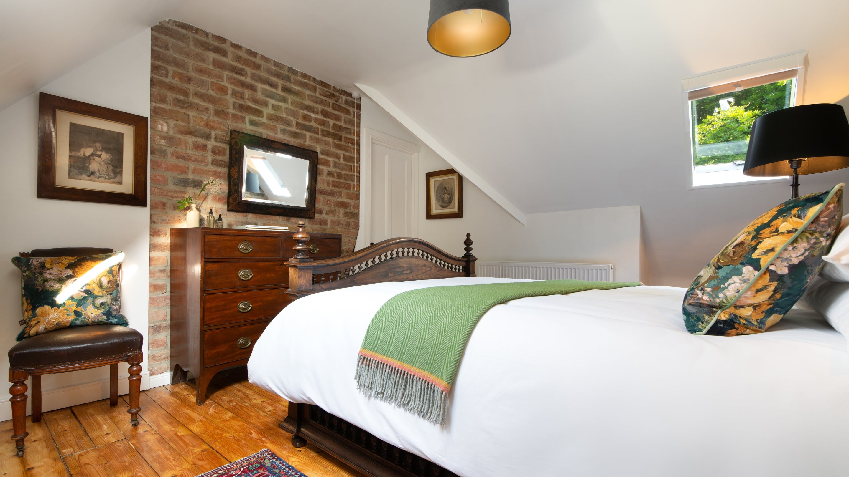 The bedroom at Downpatrick Gate Lodge, County Down
