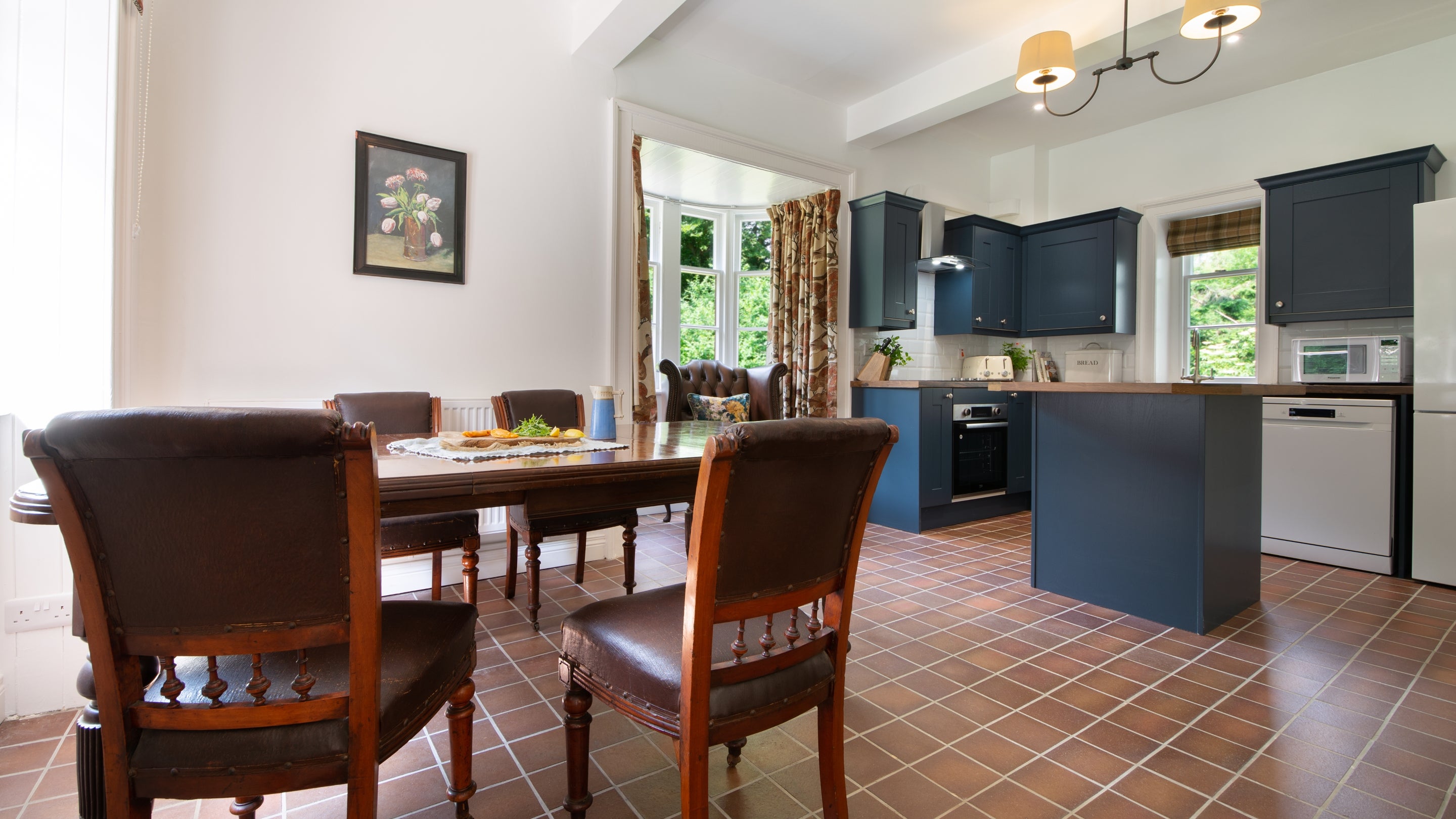 The dining kitchen at Downpatrick Gate Lodge, County Down