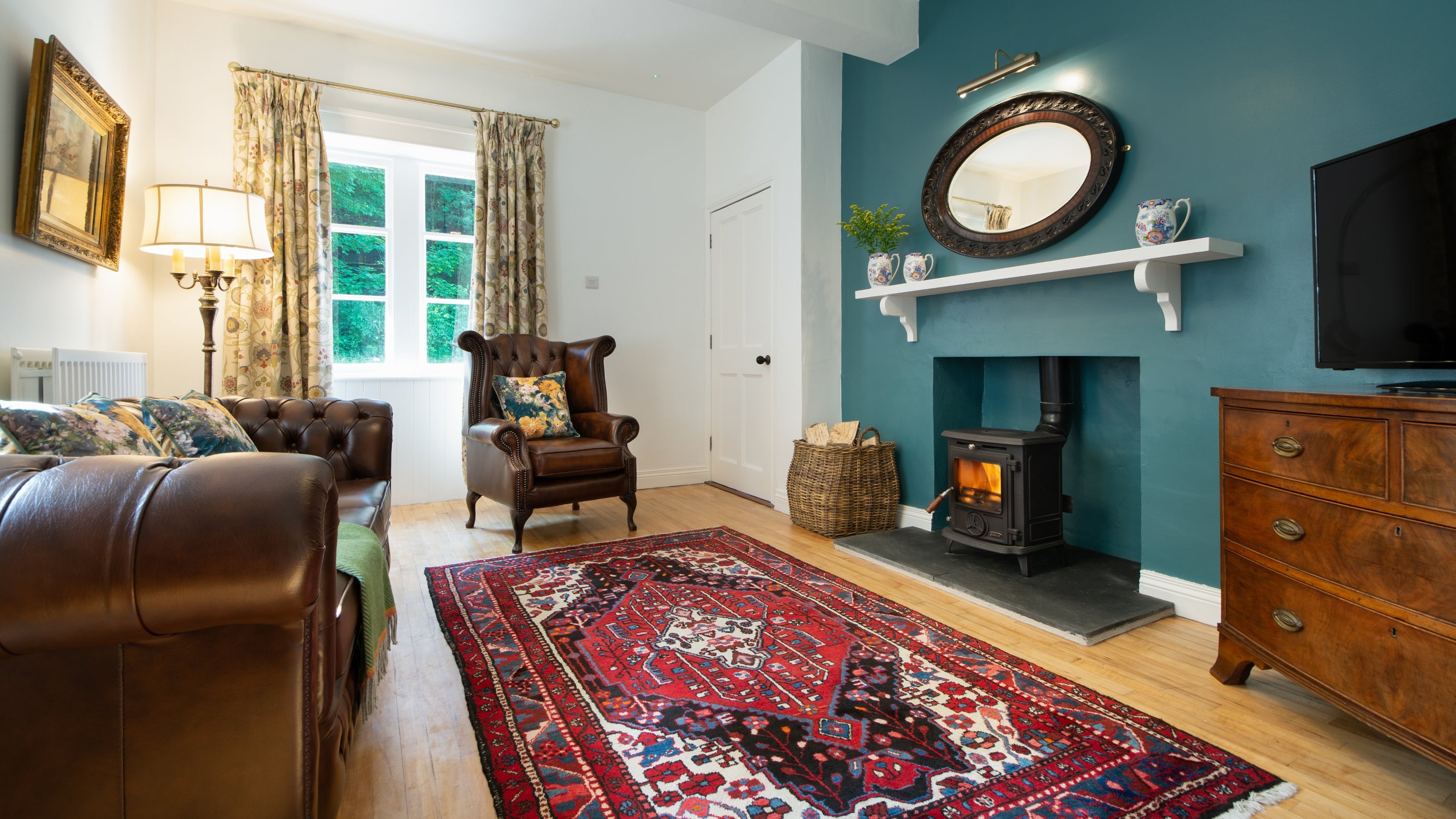 The sitting room at Downpatrick Gate Lodge, County Down