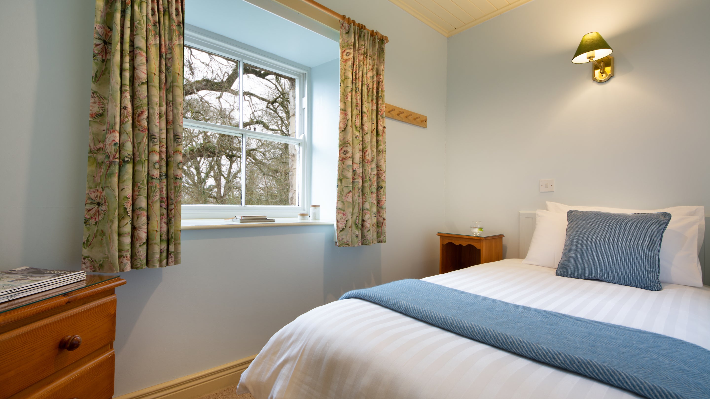 One of the single bedrooms at Erne View, County Fermanagh