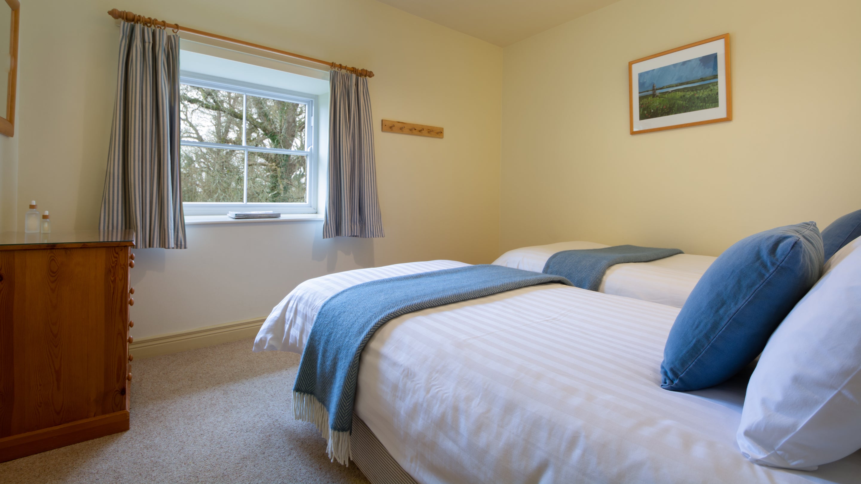 The twin bedroom at Erne View, County Fermanagh