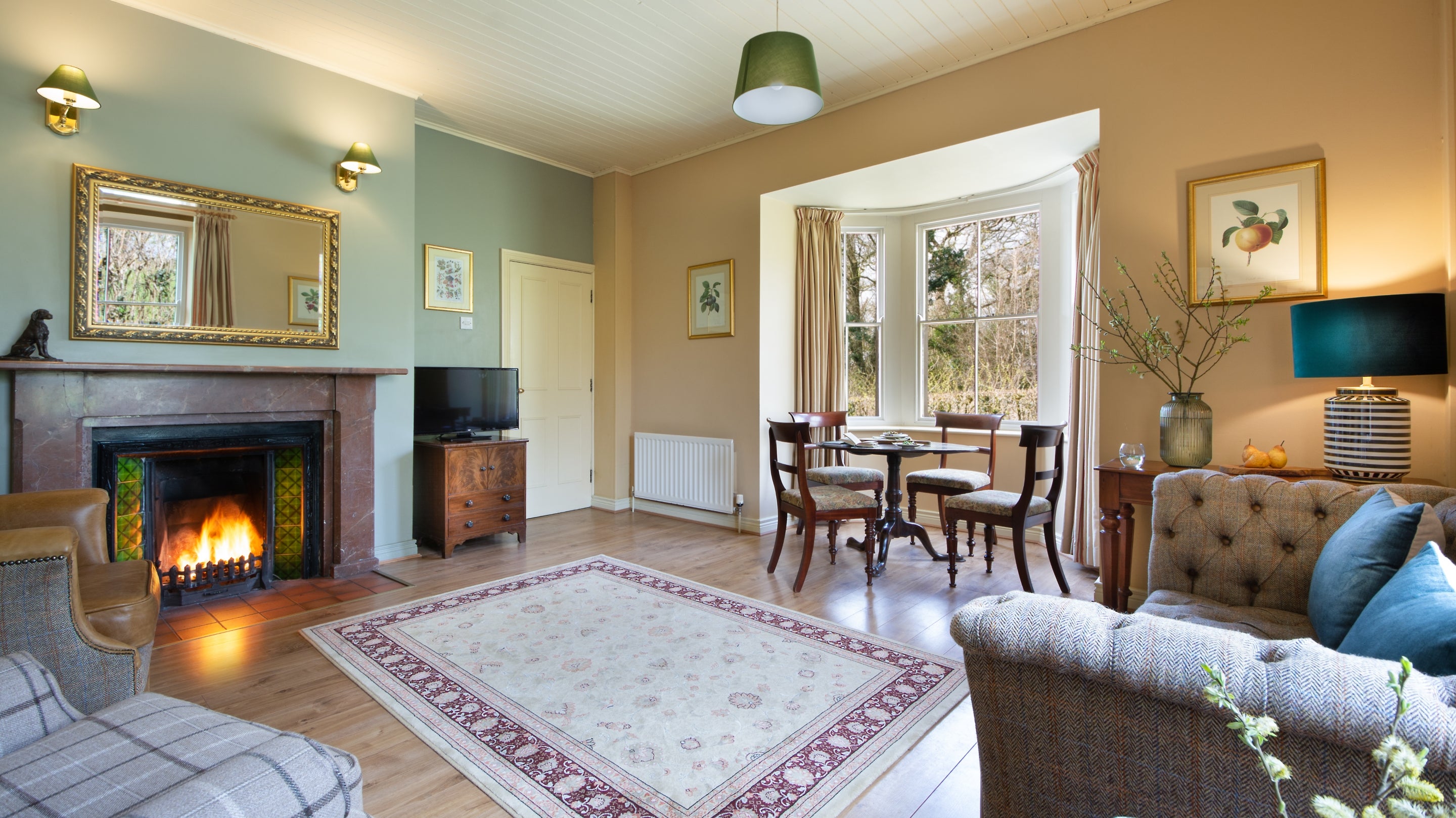 The sitting dining room at Orchard View, County Fermanagh