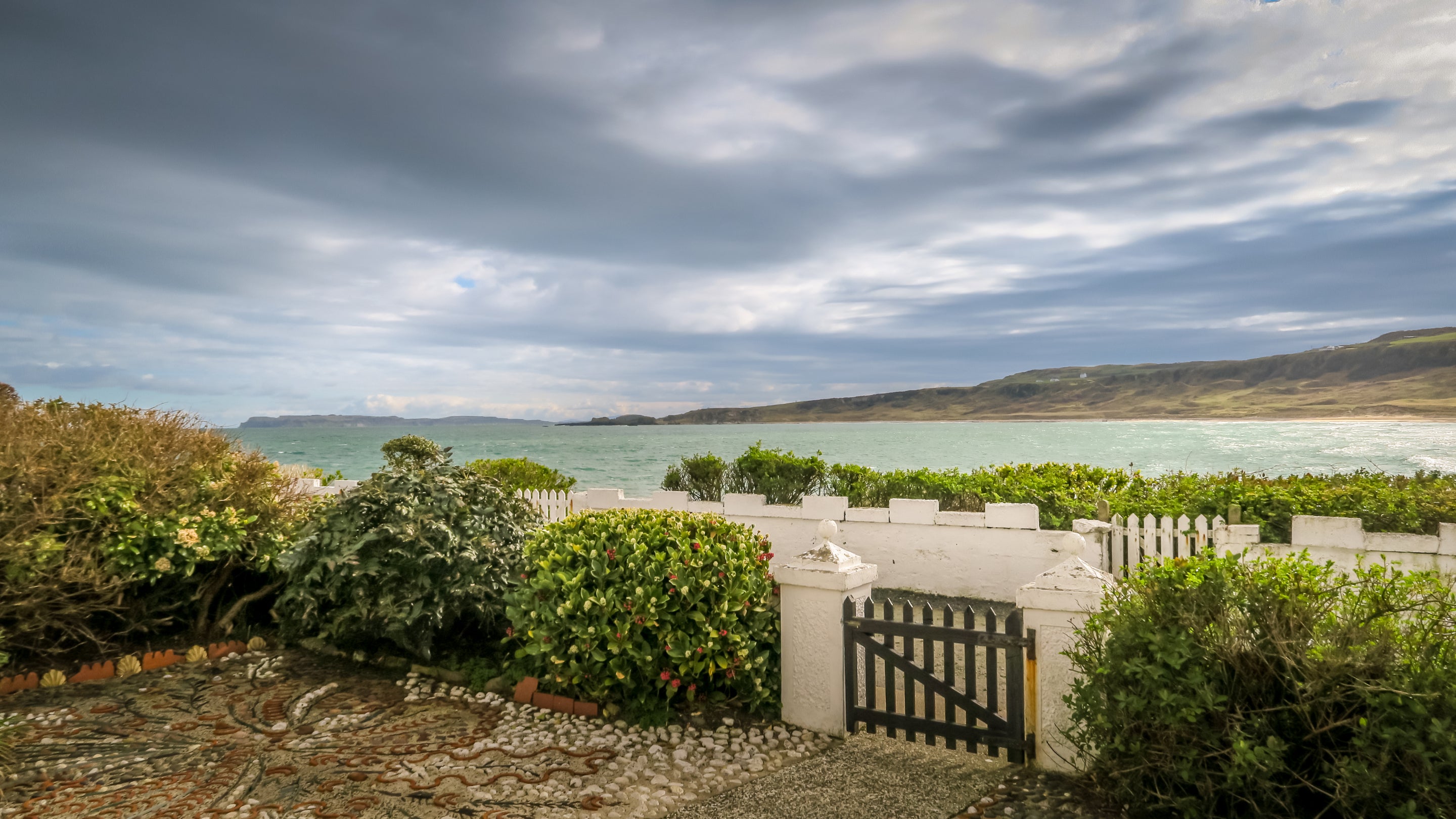 The view from Portbraddan Cottage, County Antrim