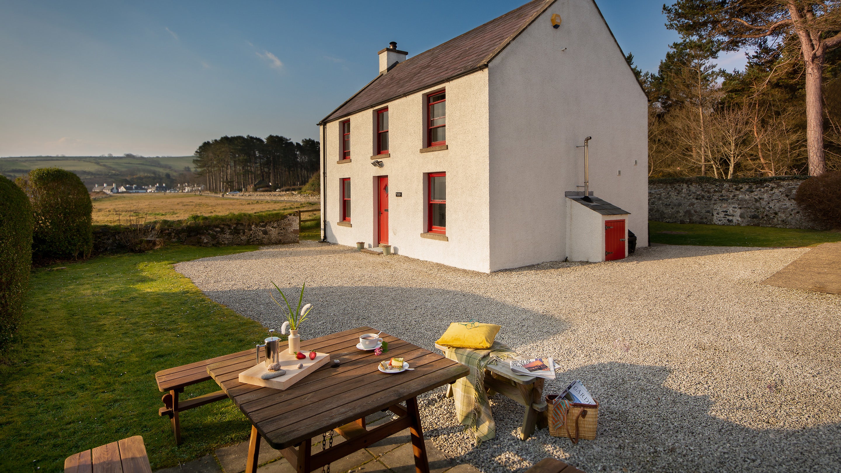 The exterior of Strand House, County Antrim
