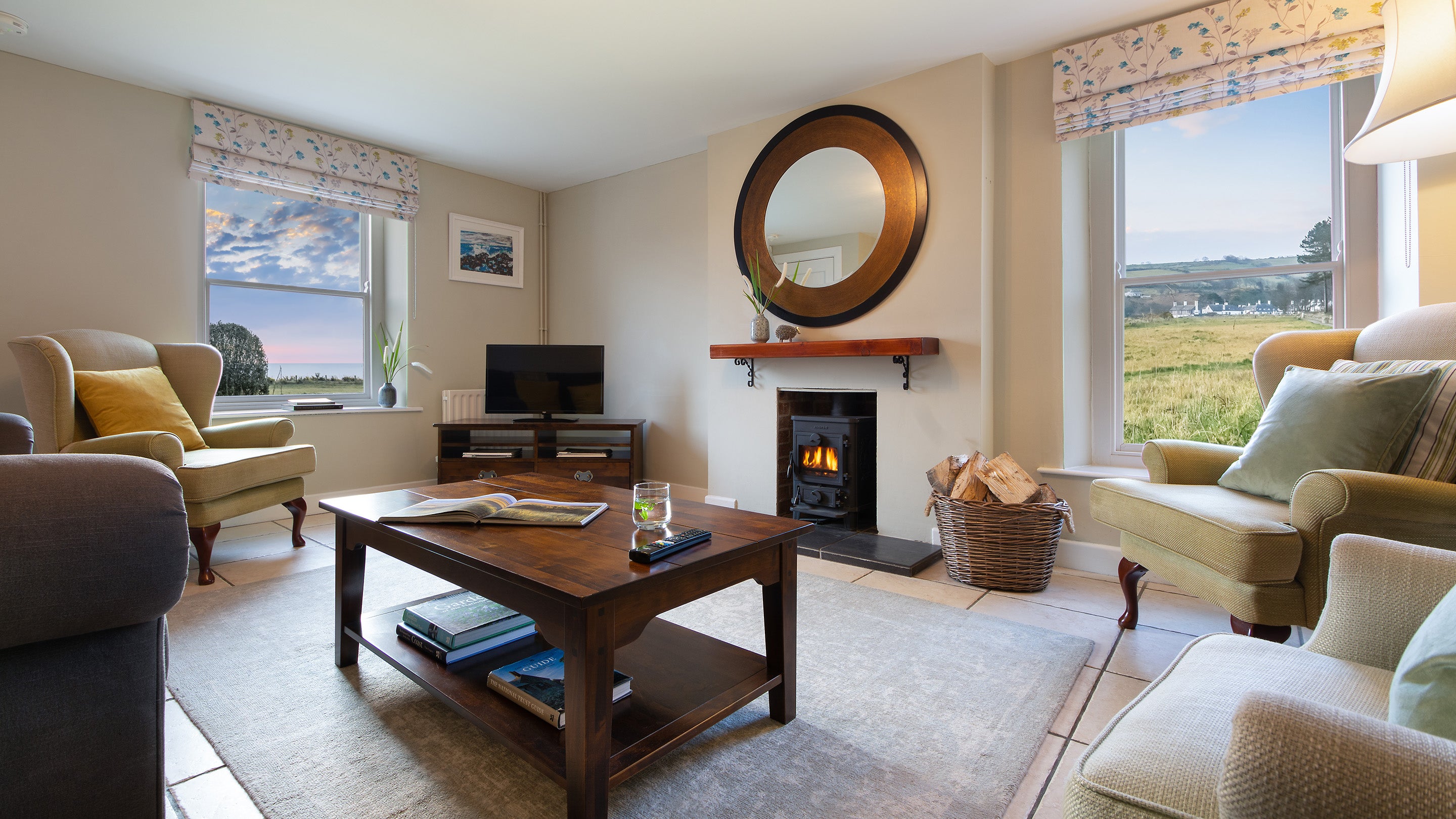 The sitting room at Strand House, Northern Ireland
