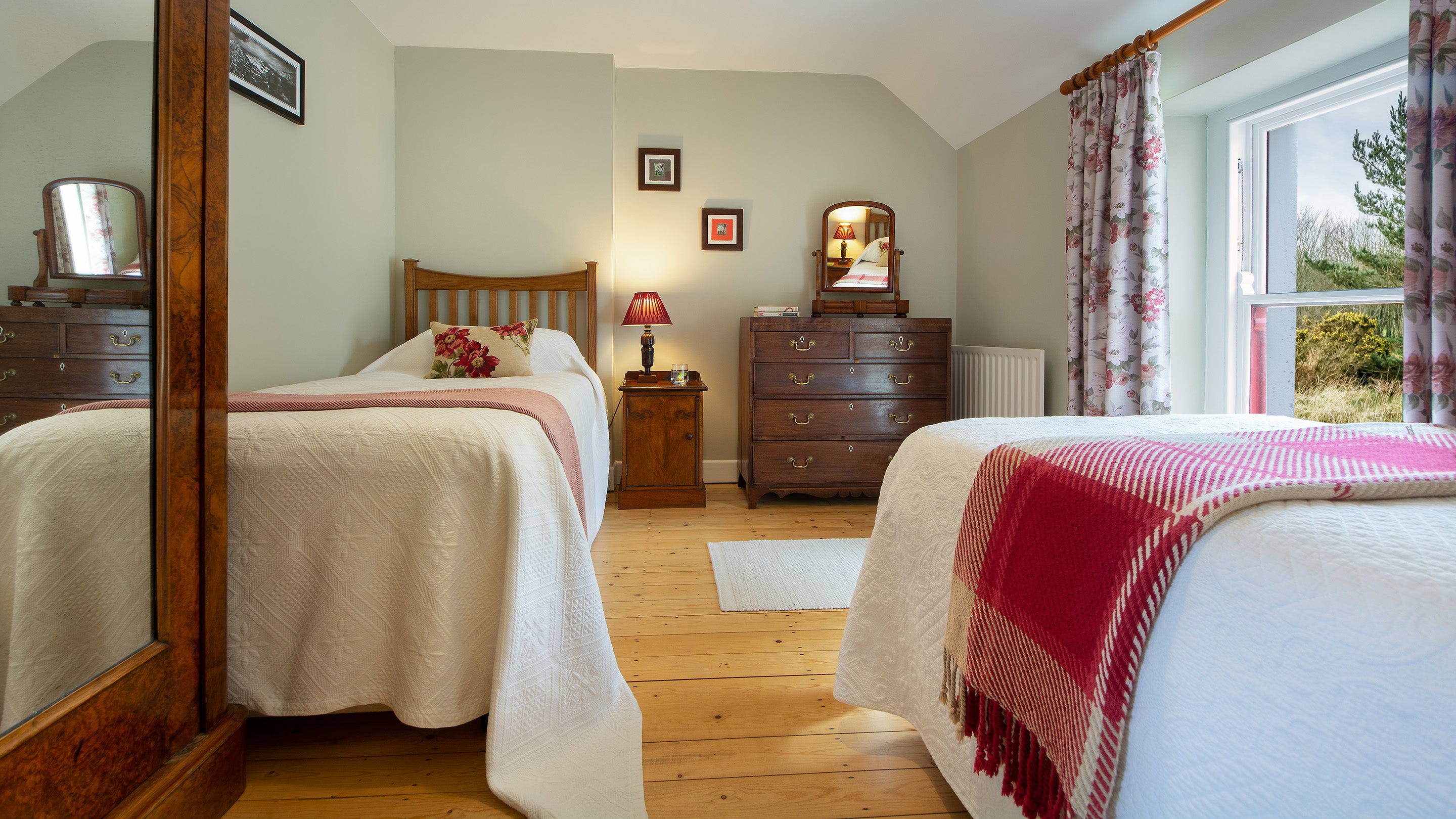 The twin bedroom at Strand House, Northern Ireland