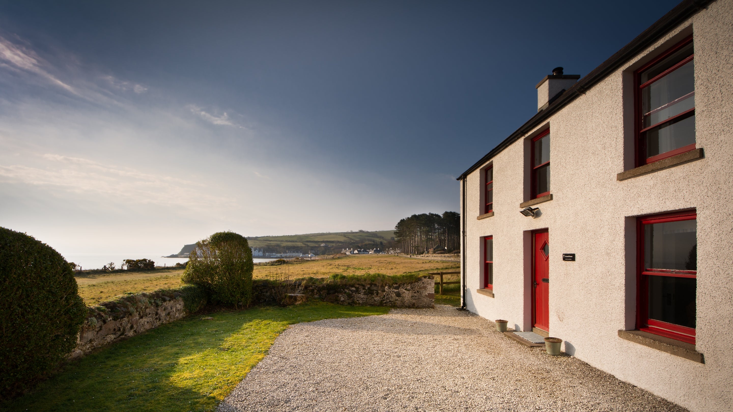 The exterior of Strand House, County Antrim