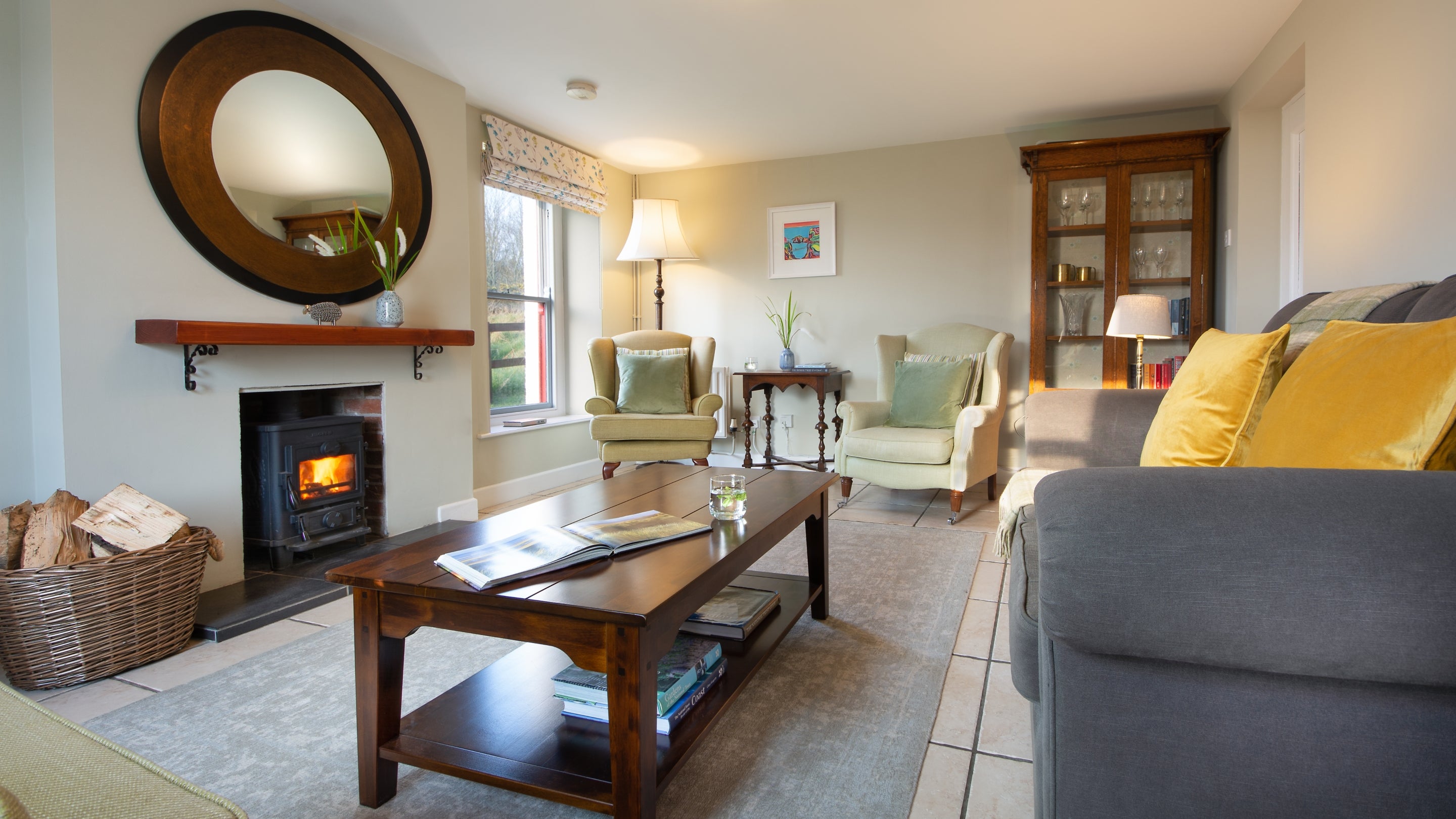 The sitting room at Strand House, County Antrim