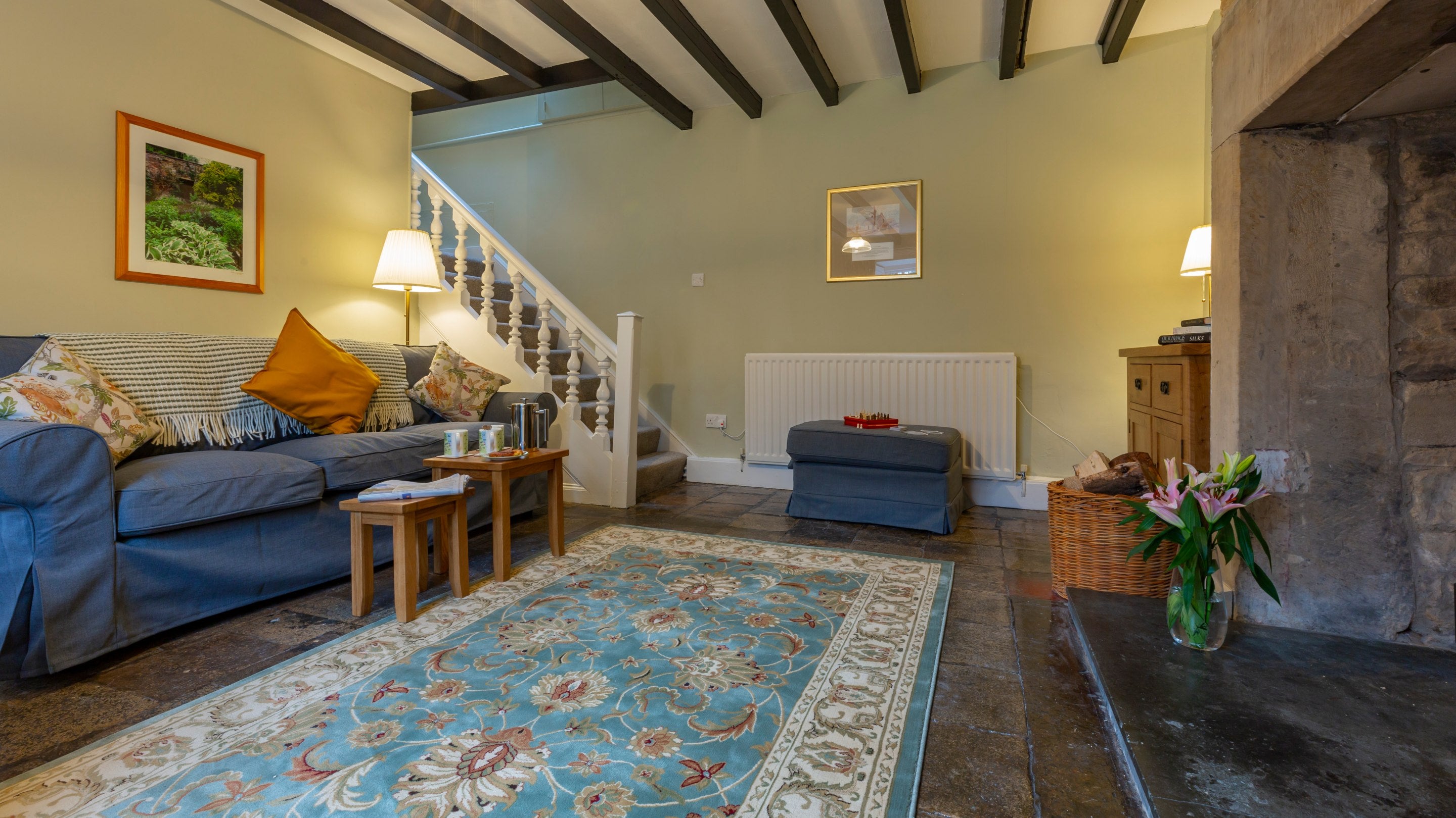 The sitting room at Bolt Cottage, Northumberland