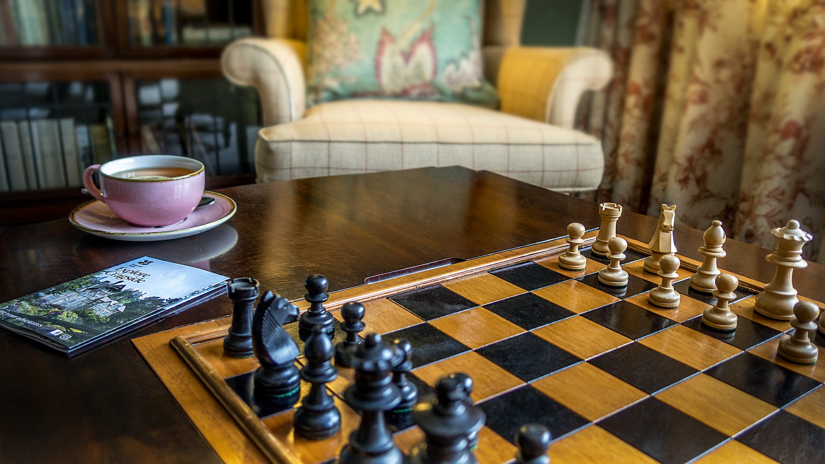 Chess at Cragside Park Cottage, Northumberland