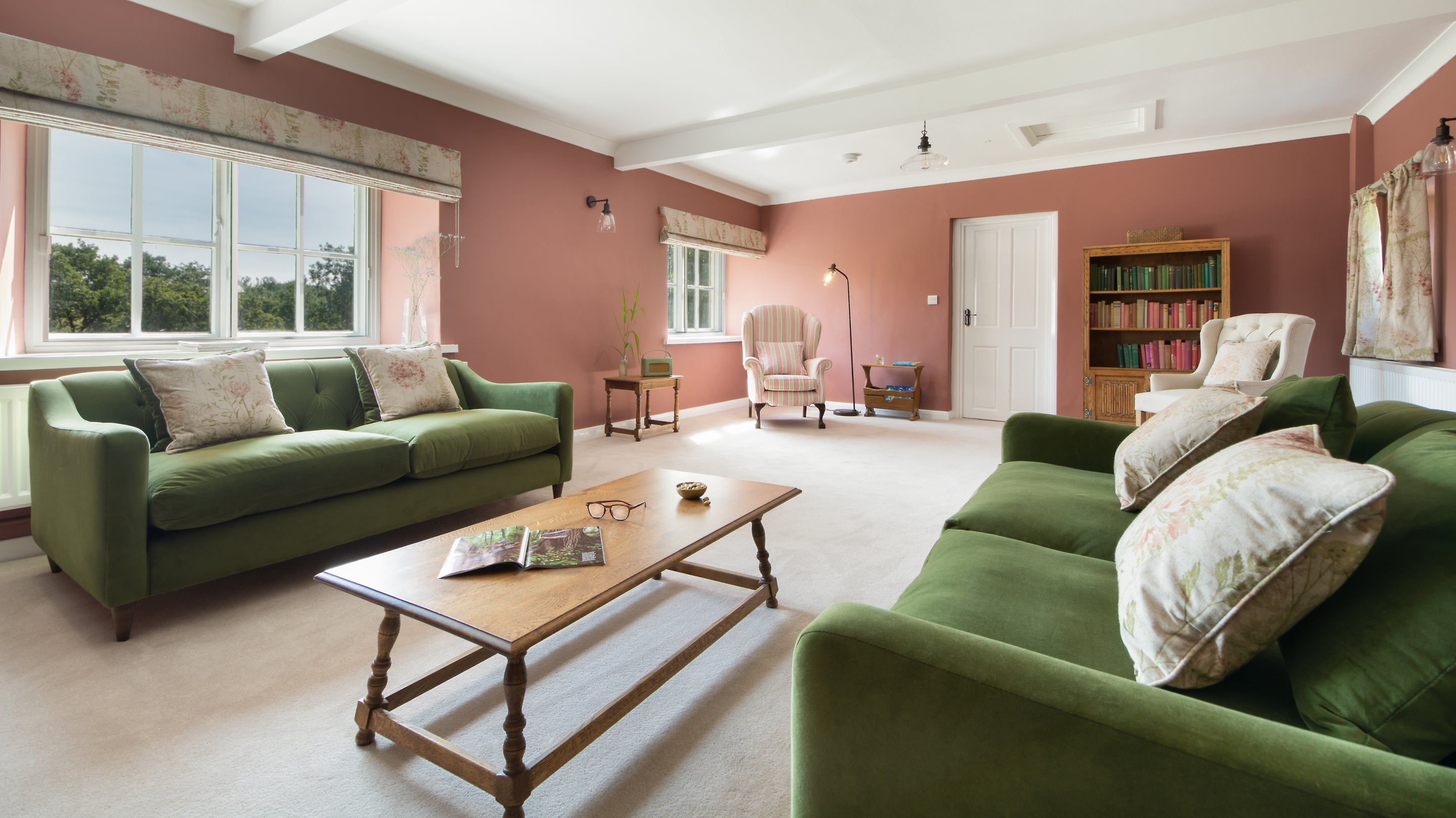 The sitting room at Eskeleth, Northumberland