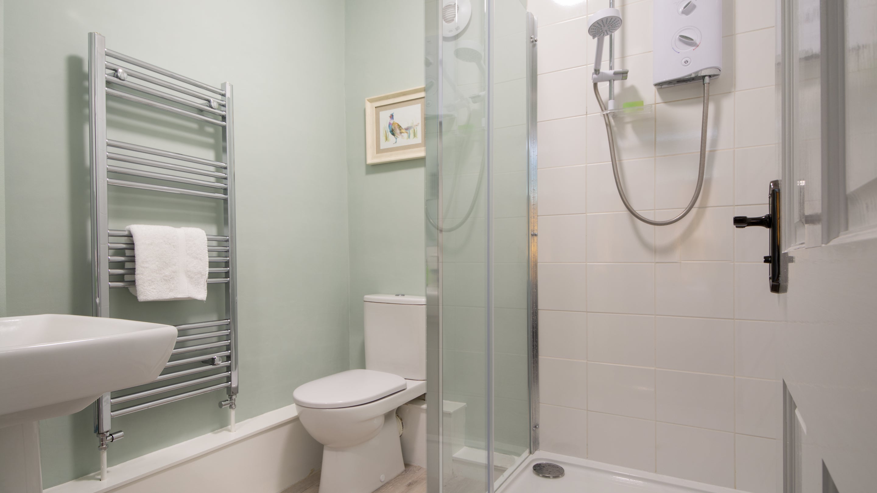 The shower room at Eskeleth, Northumberland