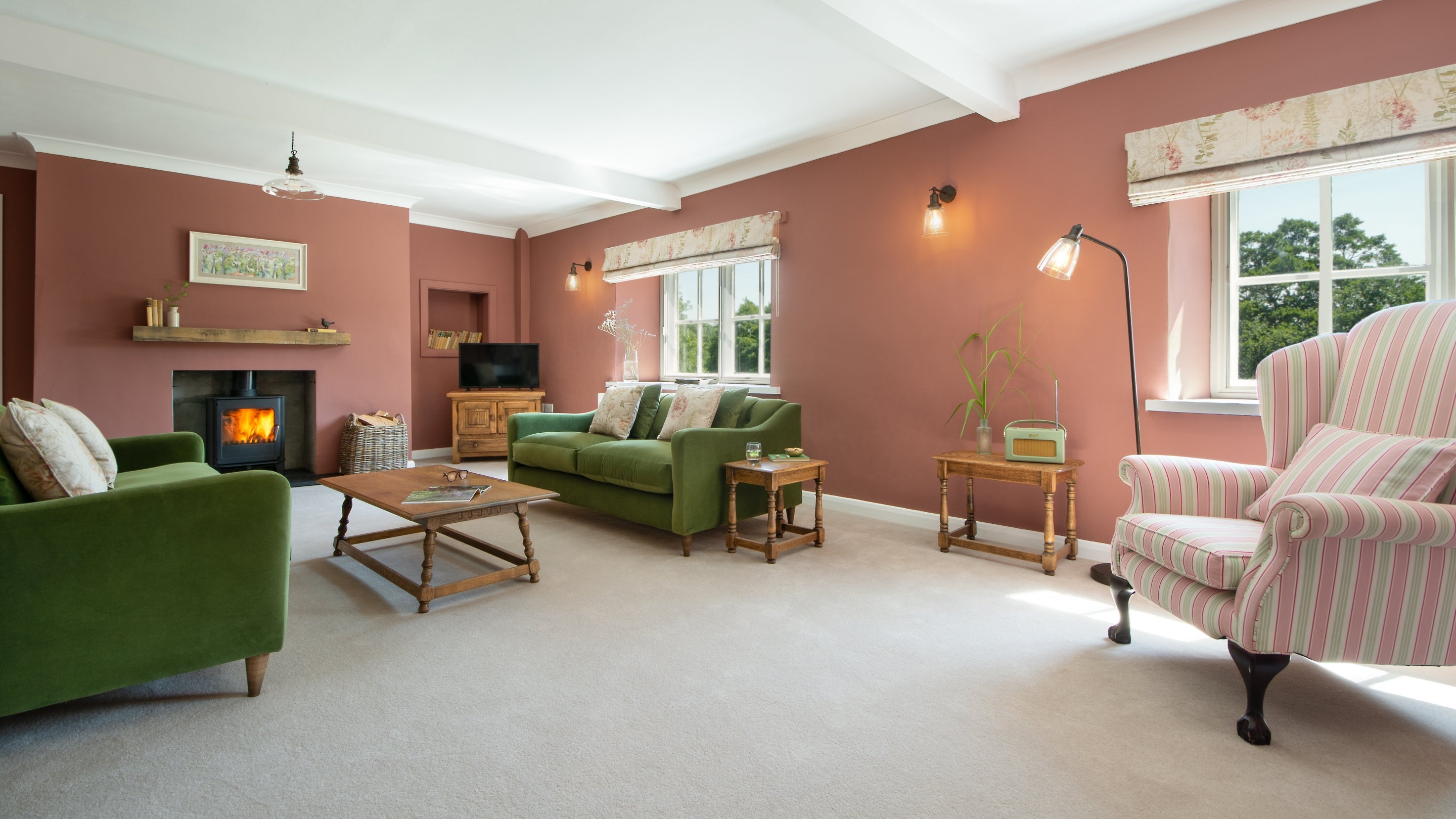 The sitting room at Eskeleth, Northumberland