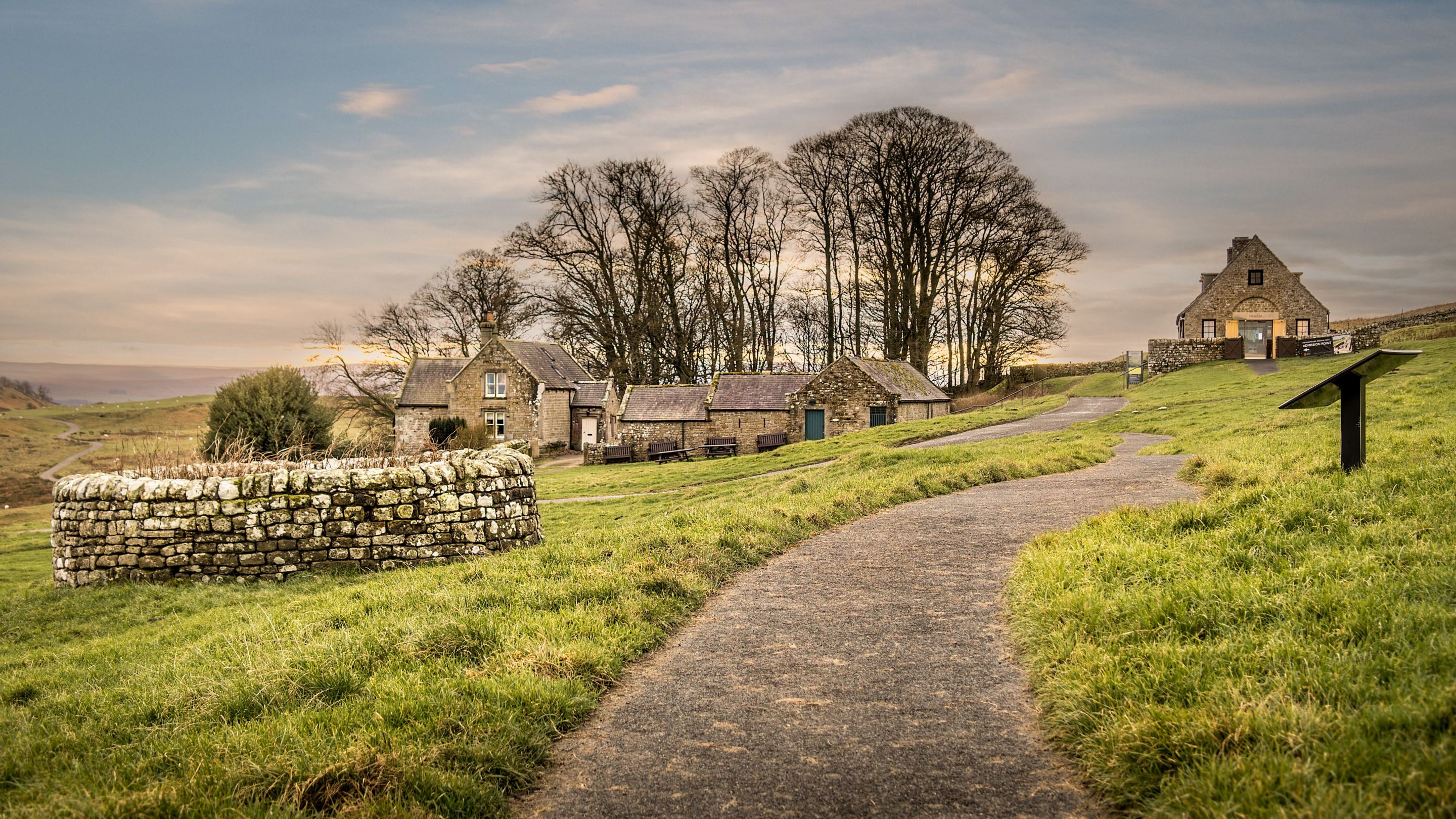 Housesteads and the neighbouring museum, Northumberland