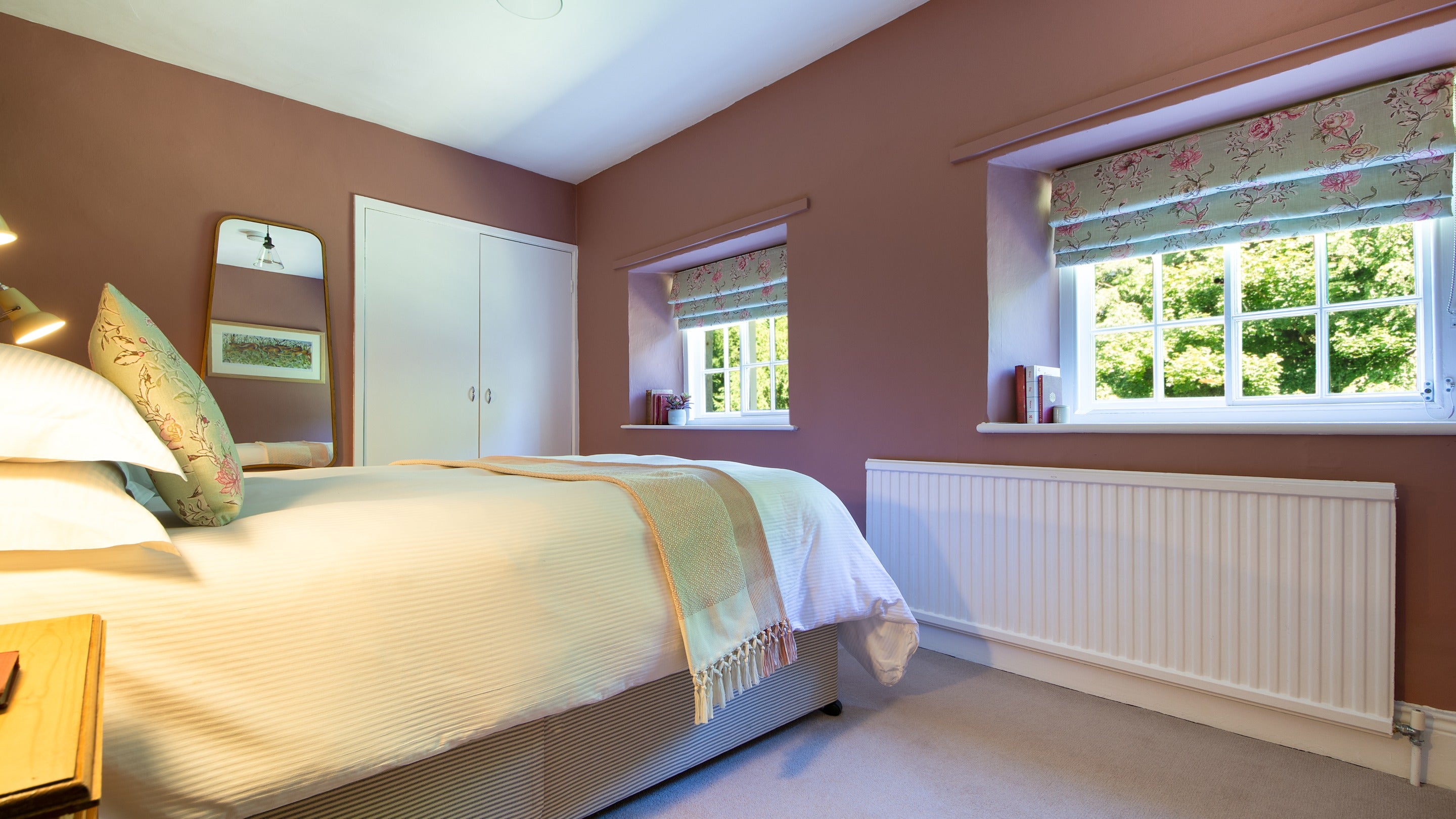 The double bedroom at Laundry Cottage, Northumberland