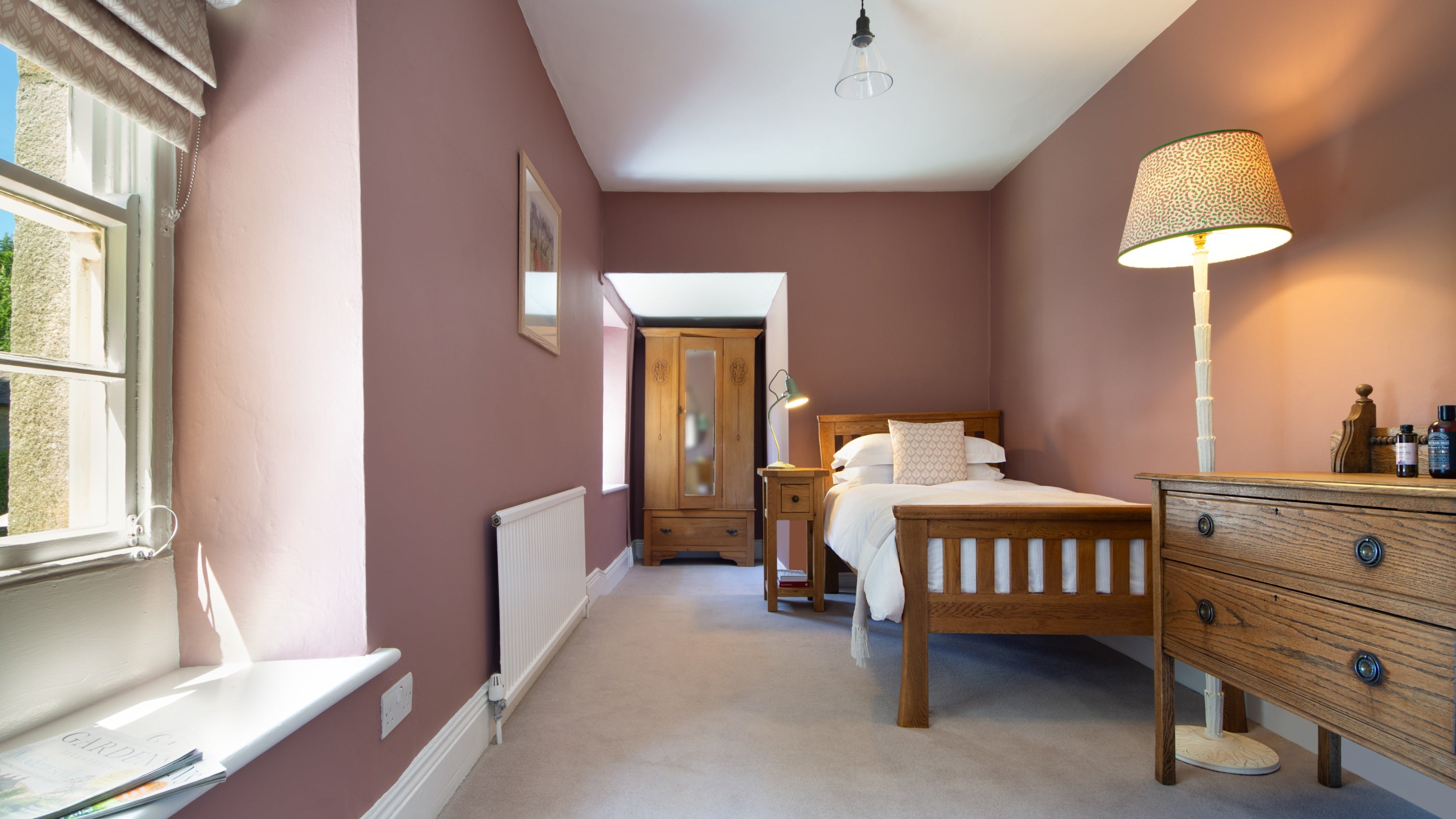The single bedroom at Laundry Cottage, Northumberland
