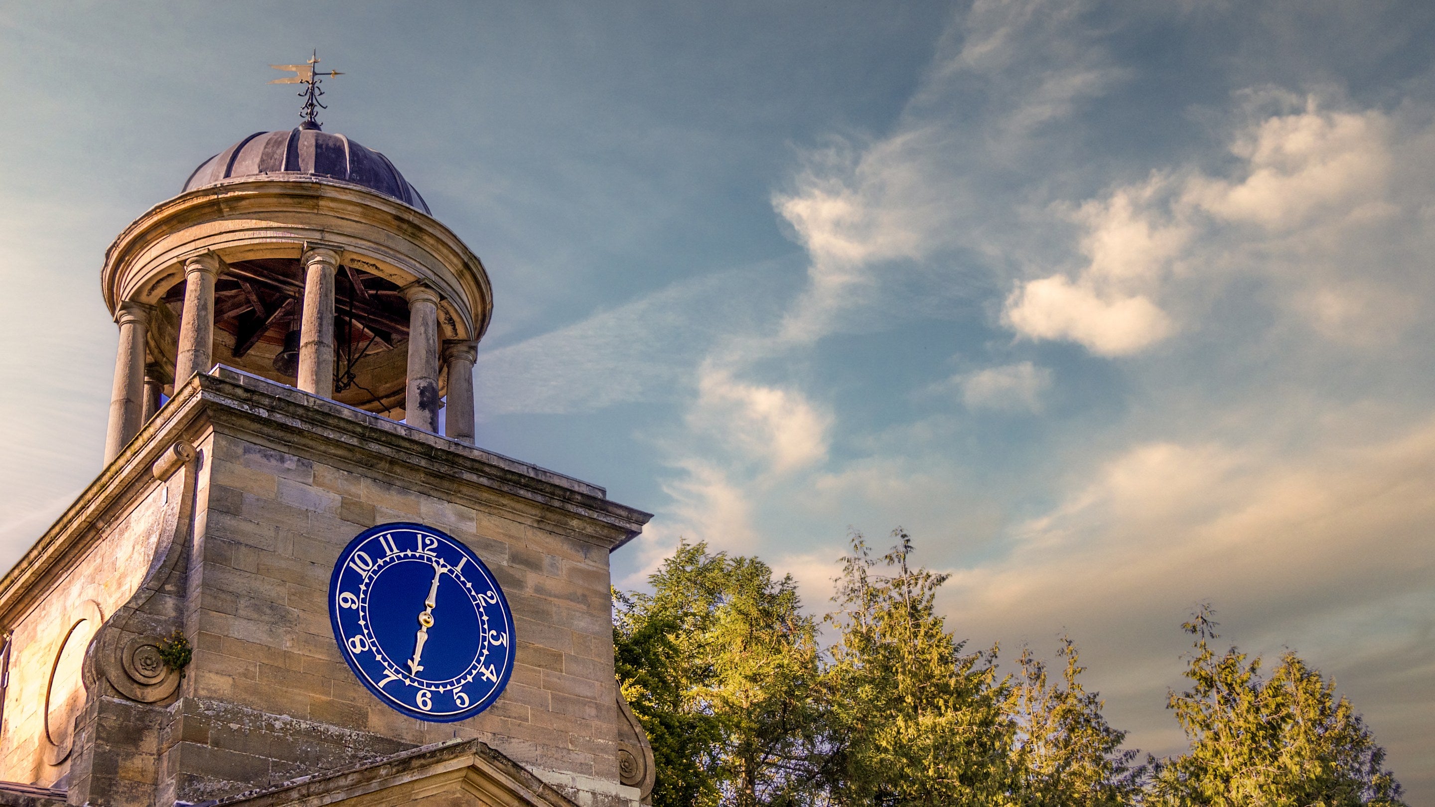 The top of the Clocktower cafe on the Wallington estate, near Laundry Cottage, Northumberland