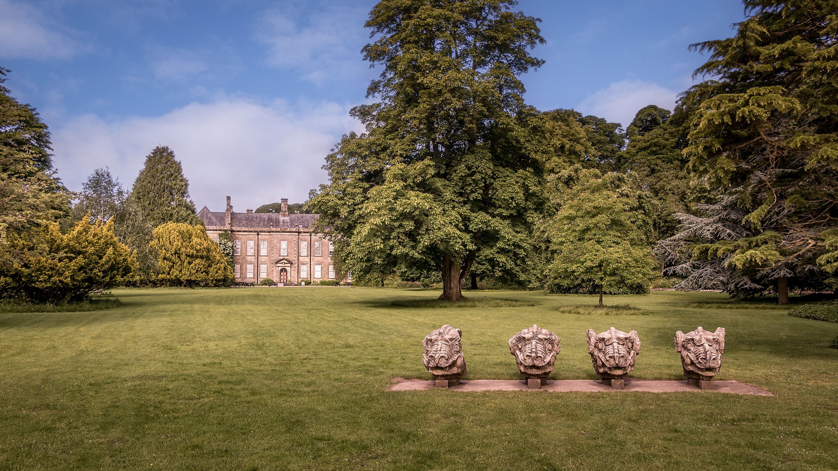 The house and grounds of Wallington, near Laundry Cottage, Northumberland
