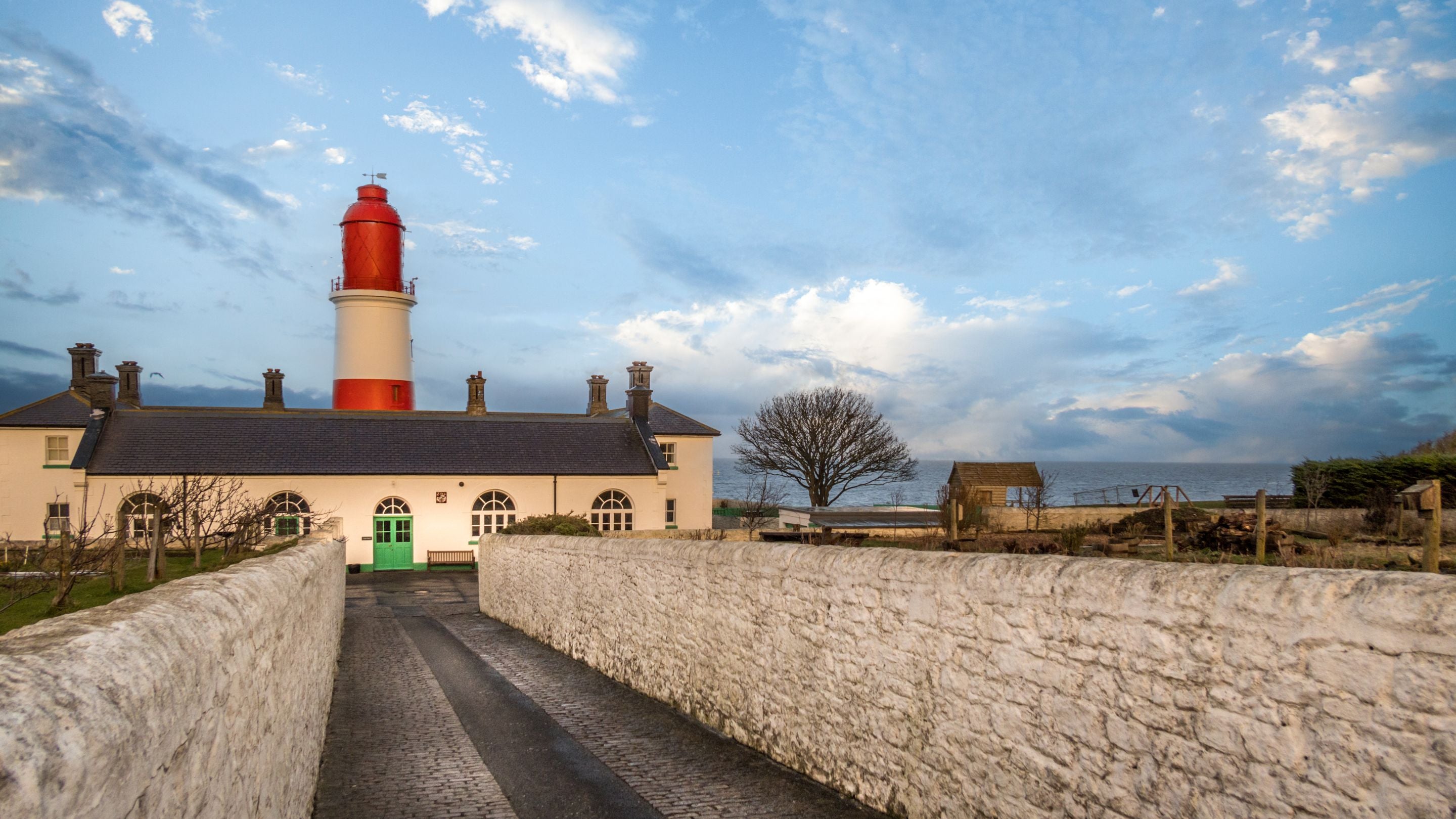 Souter Lighthouse next to Lighthouse Keeper's Cottage 1 and 2, Tyne and Wear