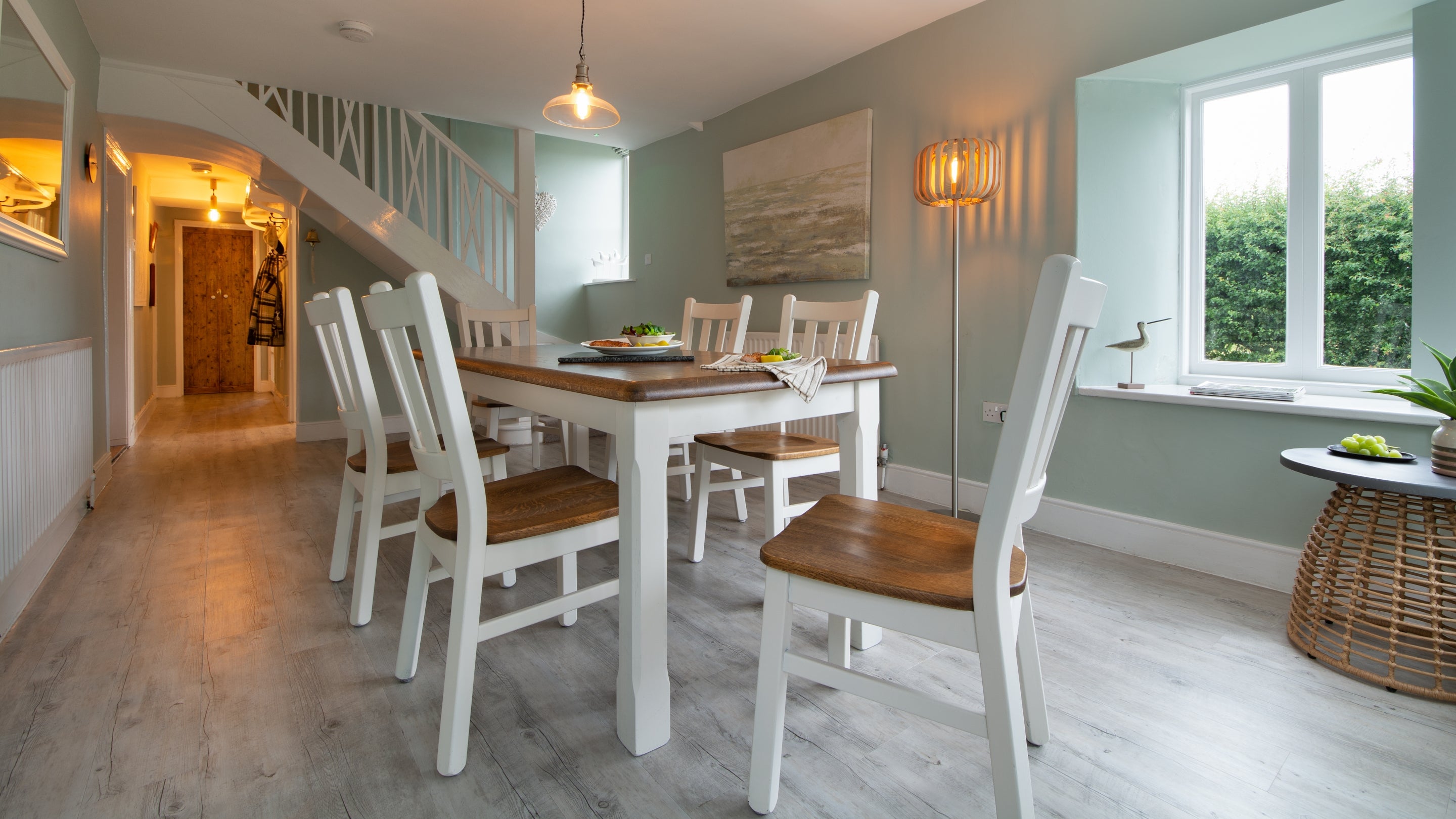 The dining room at Risemoor, Northumberland