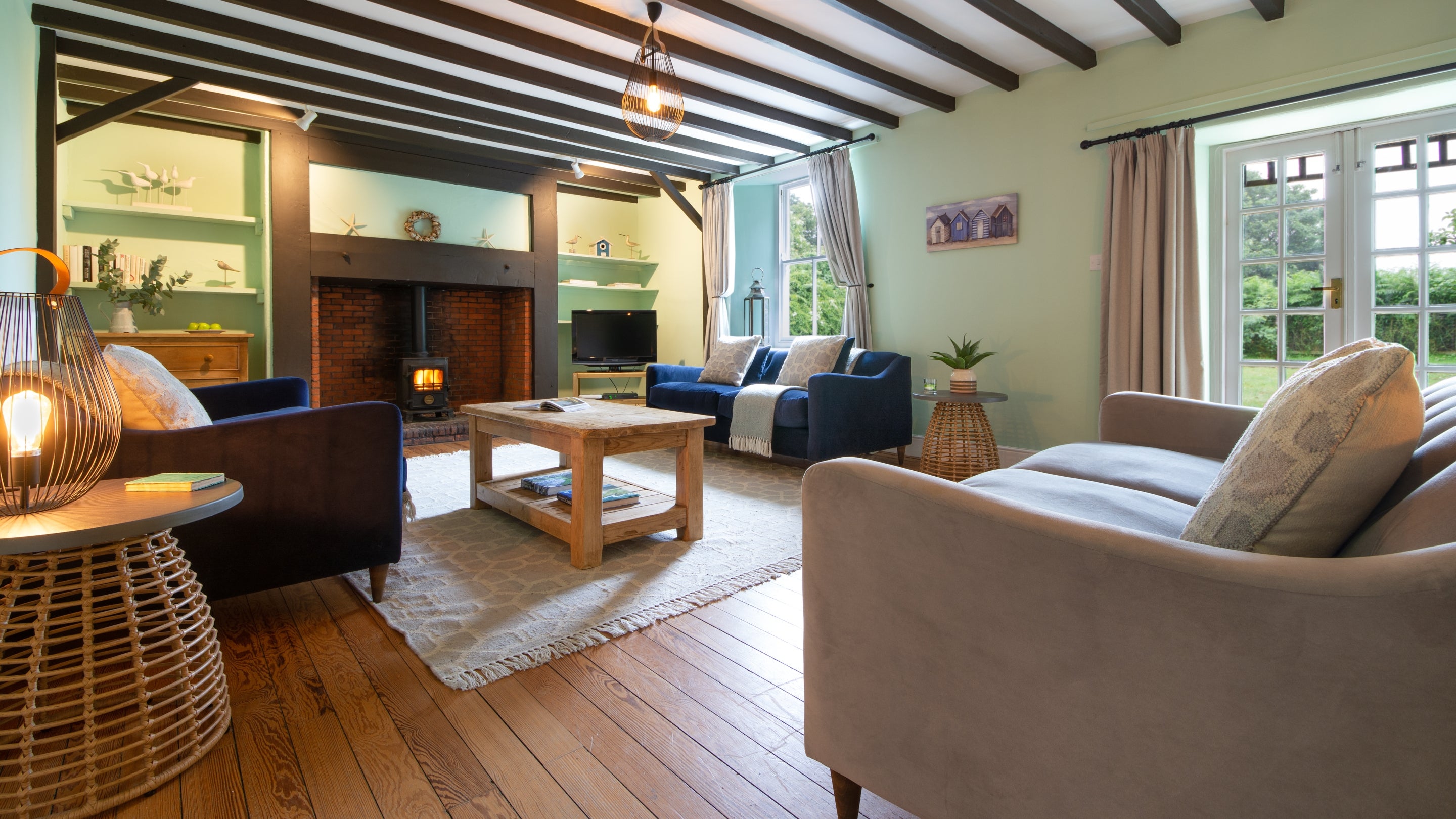 The sitting room at Risemoor, Northumberland
