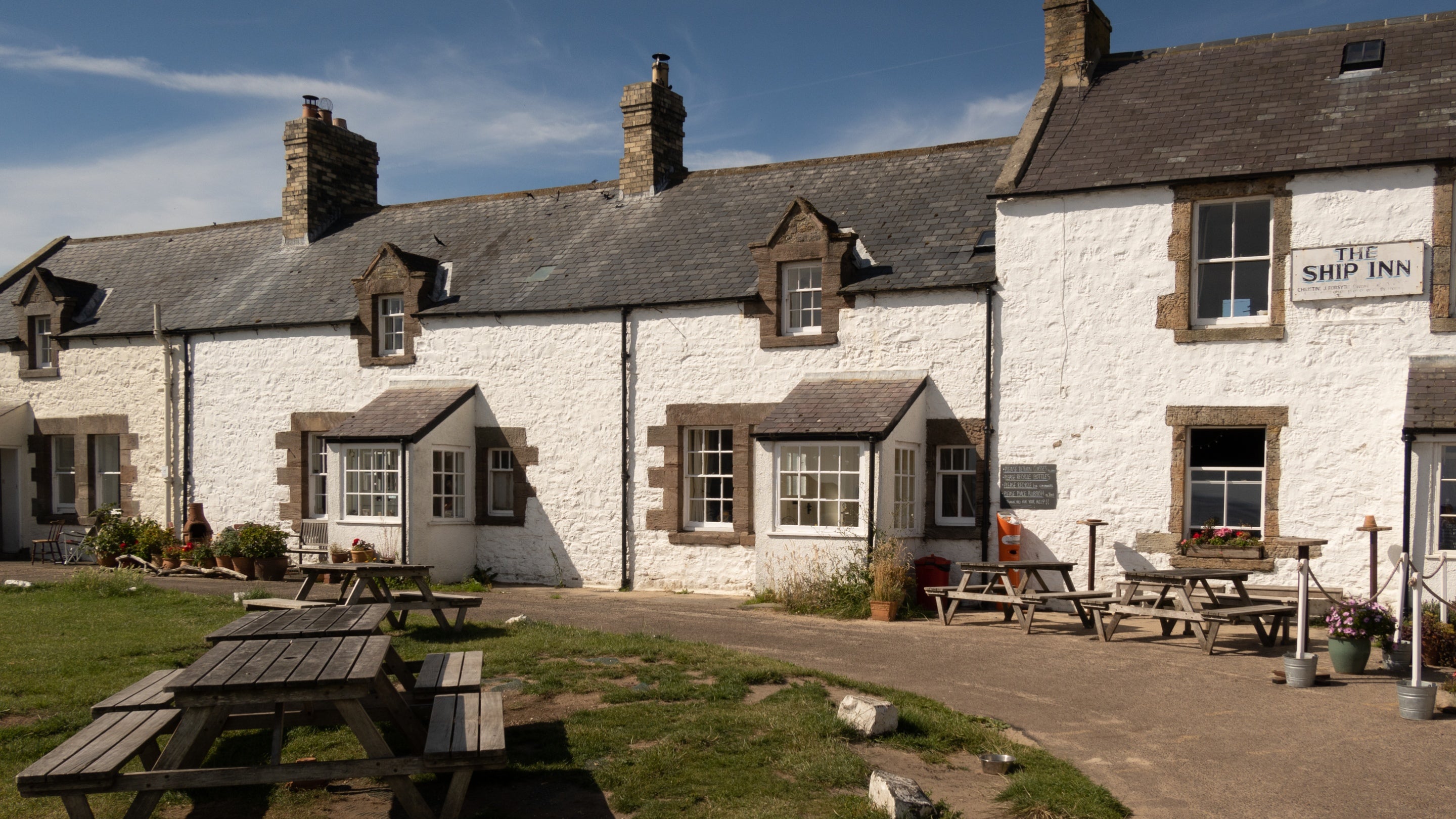 The exterior of Rockside Cottage, Northumberland