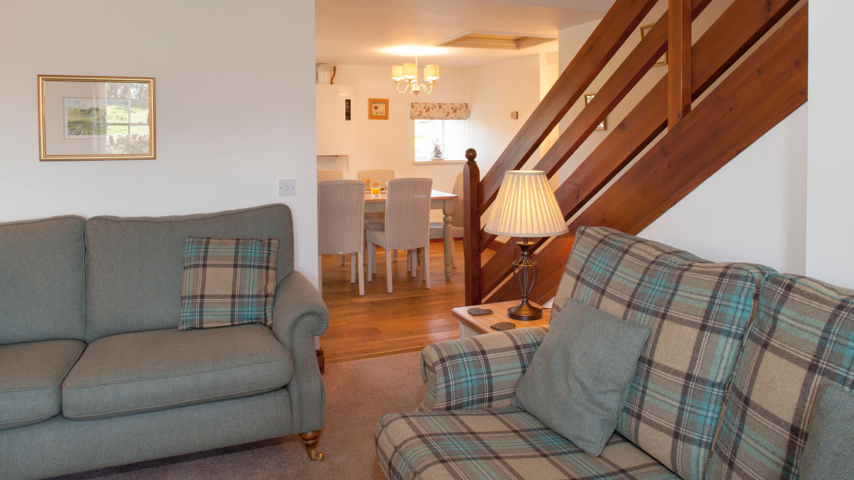 The sitting room at Springwell Cottage, Northumberland