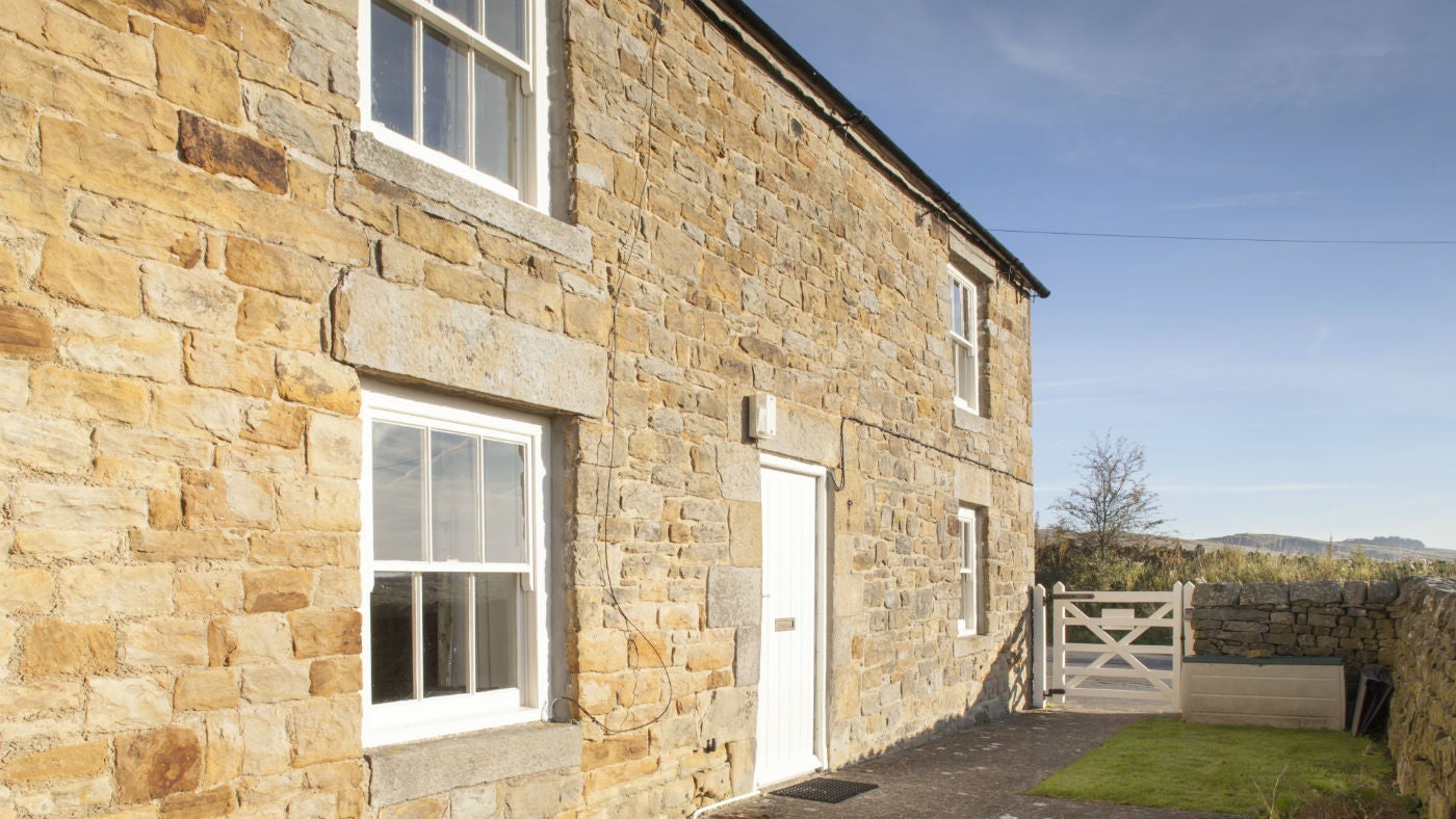 The exterior of Springwell Cottage, nr Hexham, Northumberland