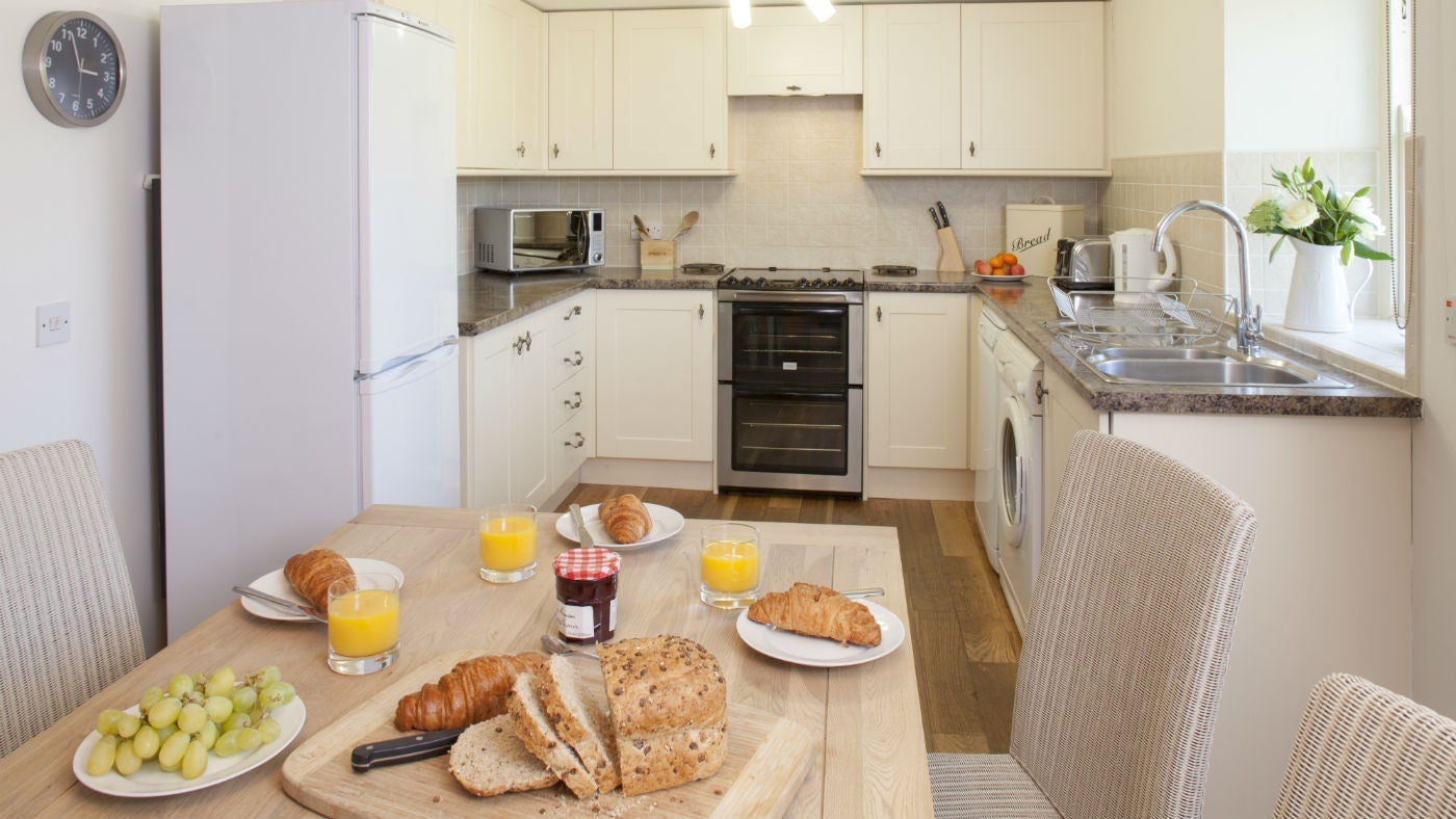 The kitchen at Springwell Cottage, nr Hexham, Northumberland