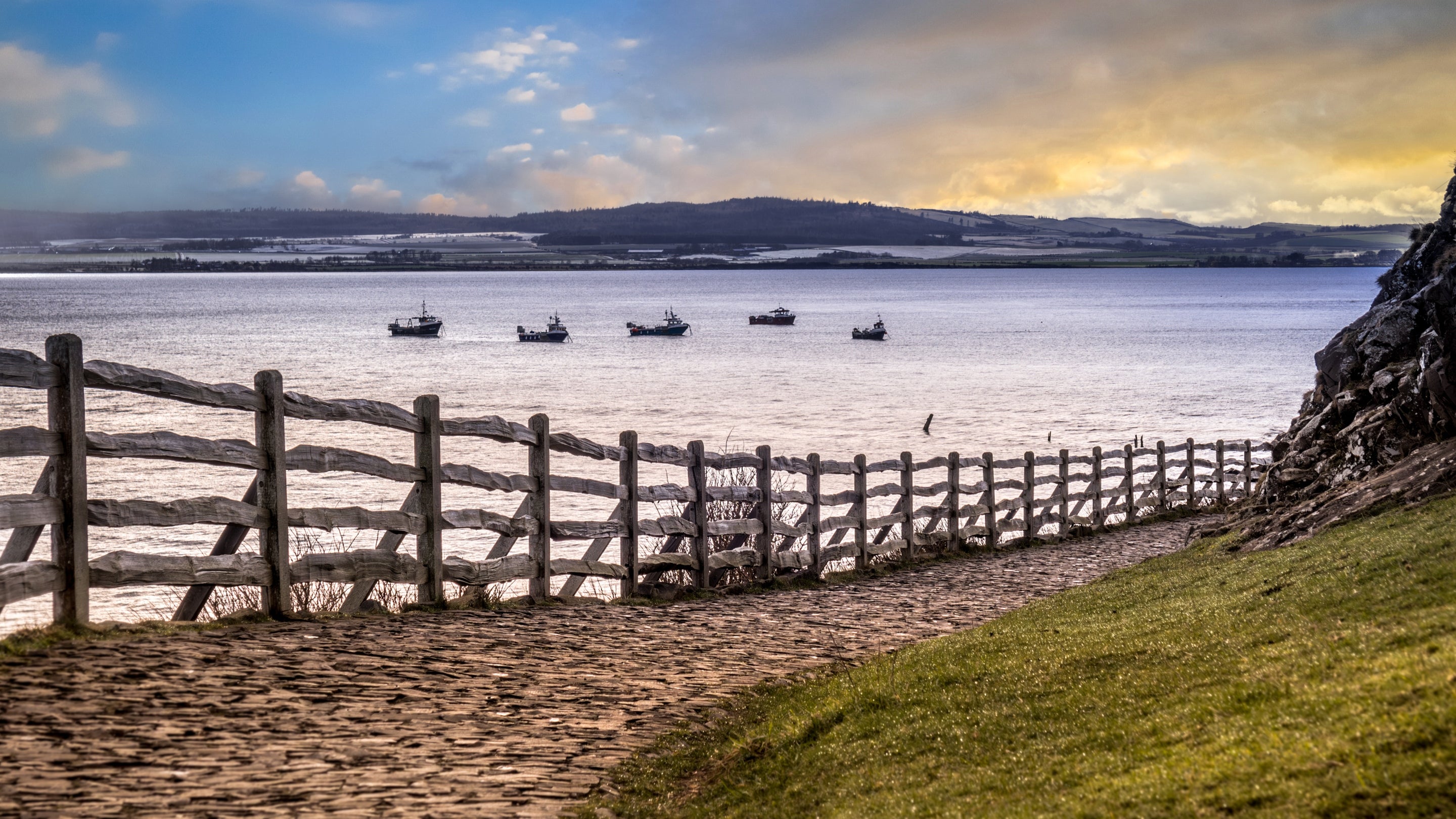 The area surrounding St Oswald's Cottage, Northumberland