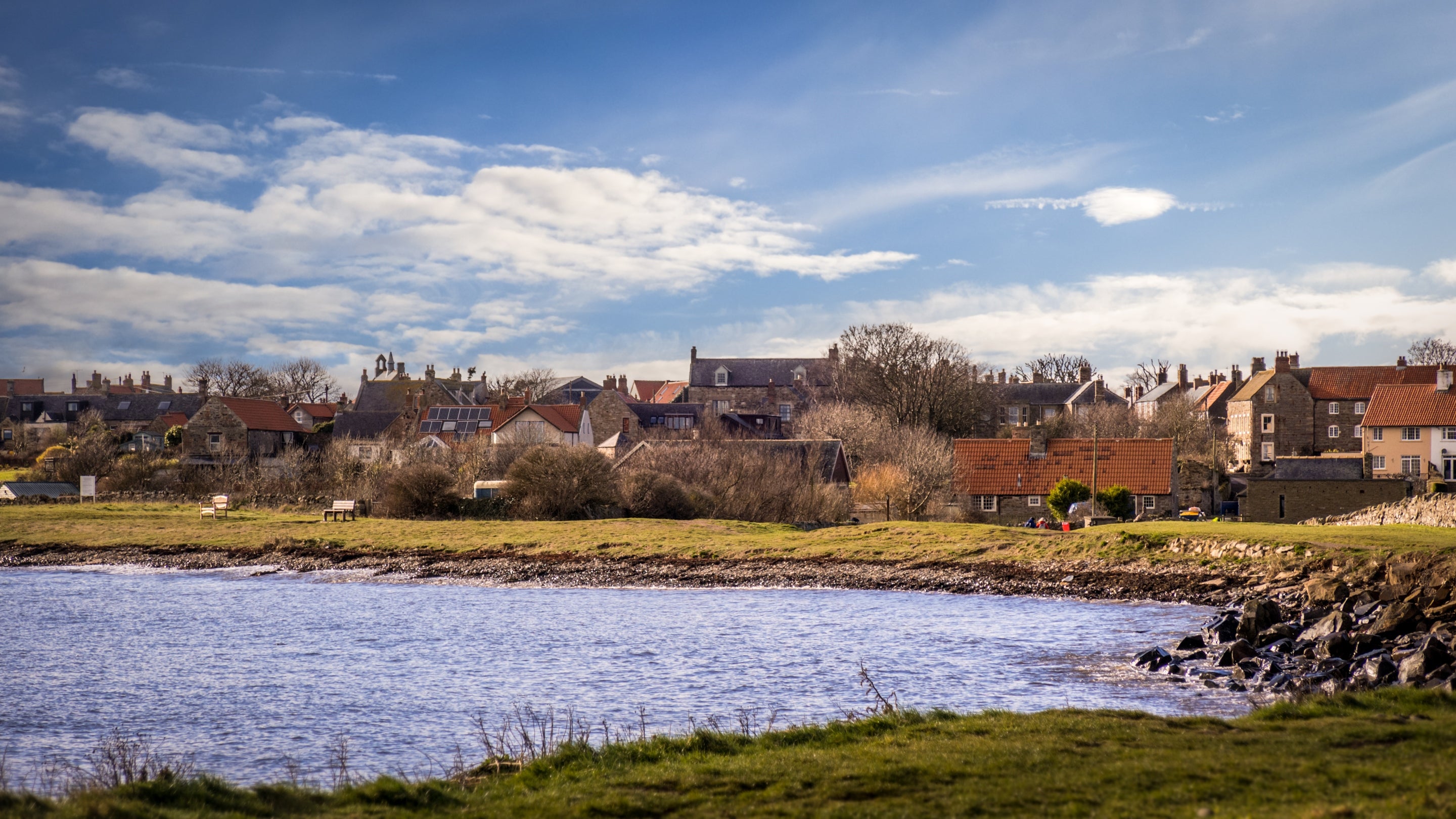 The area surrounding St Oswald's Cottage, Northumberland