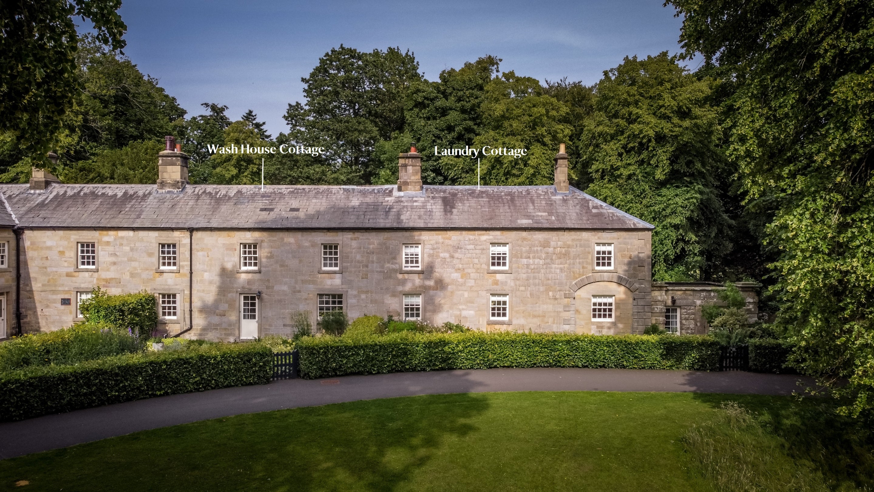 The exterior of Wash House and Laundry Cottages, Northumberland
