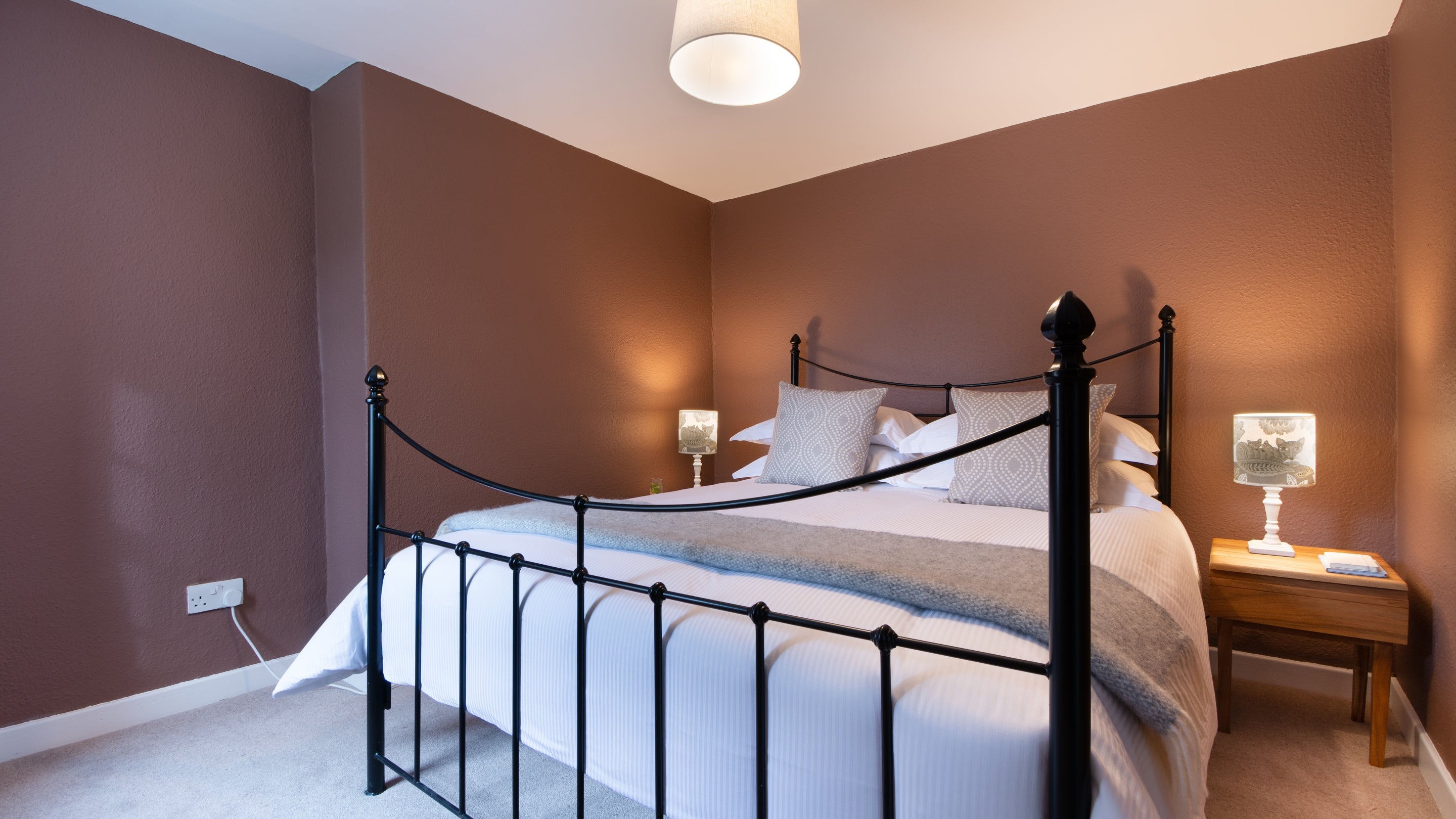 The second double bedroom at Wash House Cottage, Northumberland