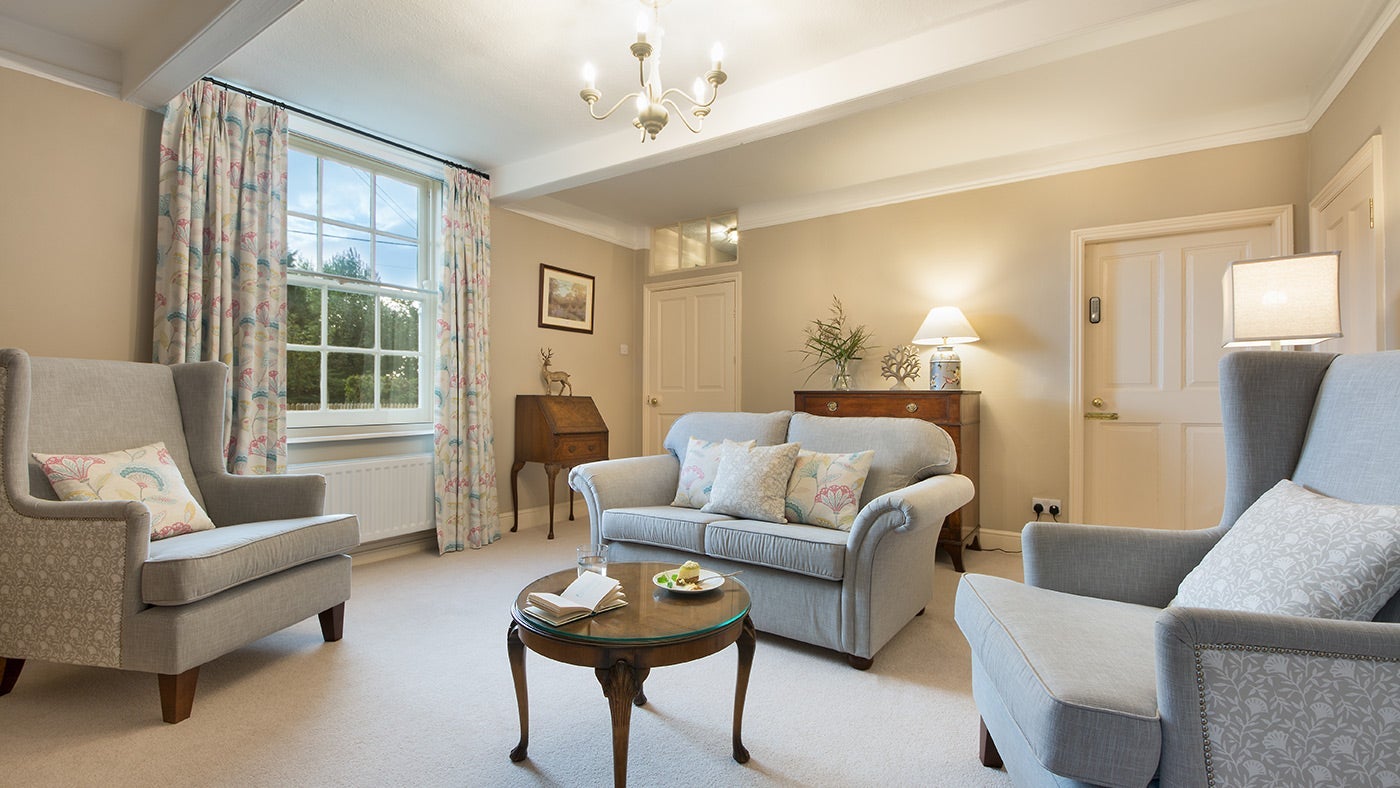 The sitting room at 1 Castle Cottage, Lincolnshire