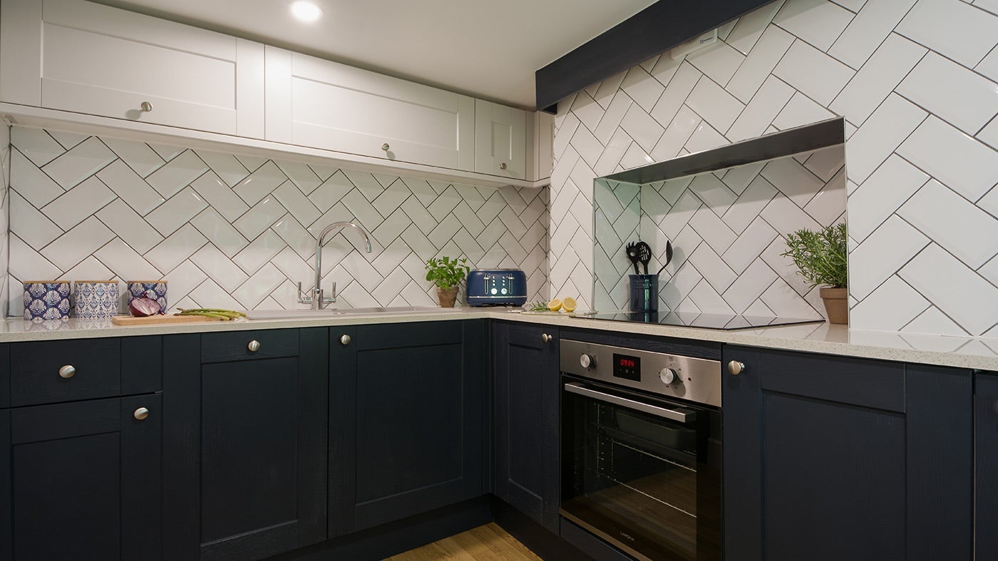 The kitchen at 2 Castle Cottage, Lincolnshire