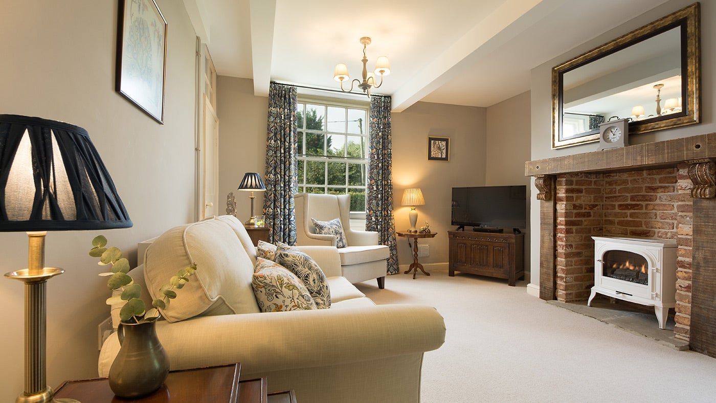 The sitting room at 2 Castle Cottage, Lincolnshire