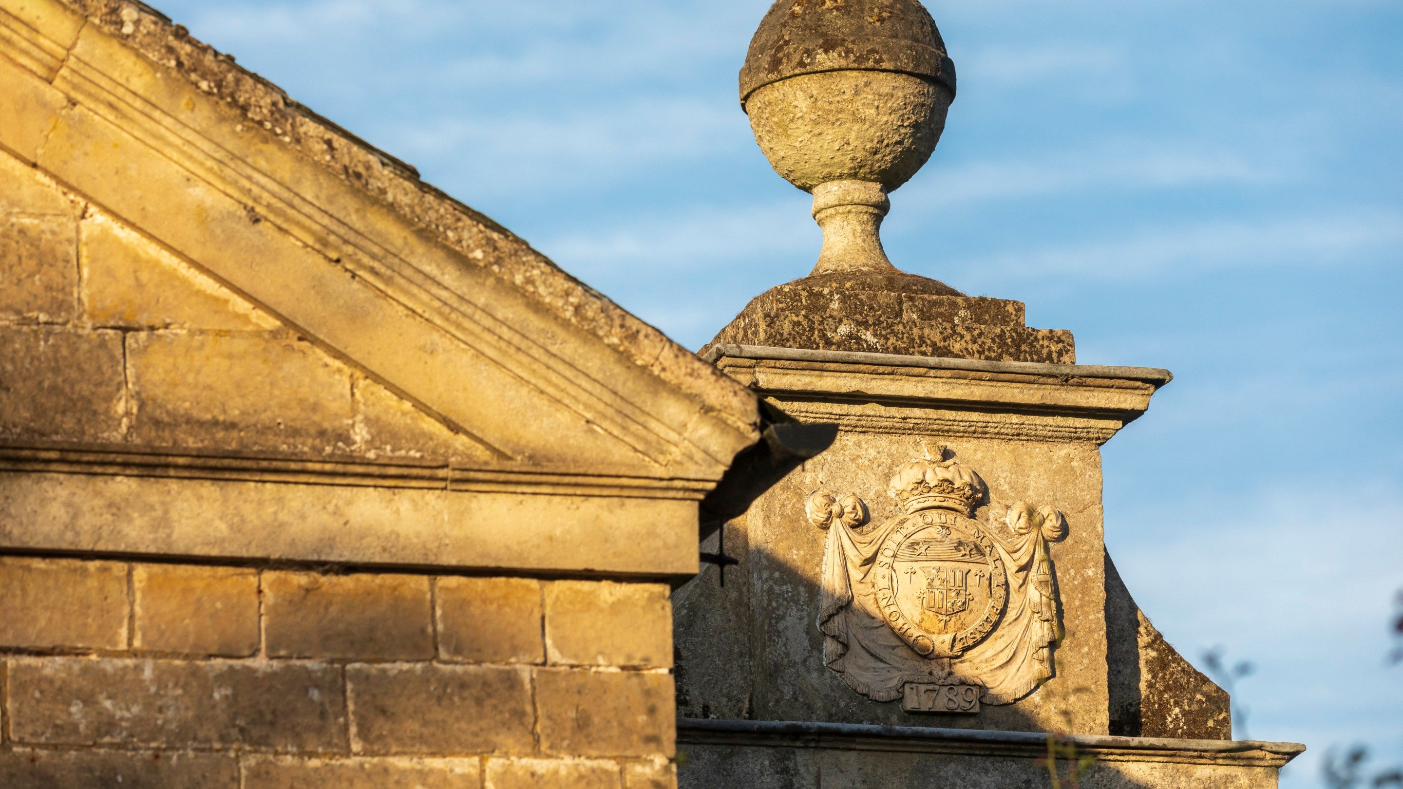 Stone carvings on Carburton Lodge South, Nottinghamshire