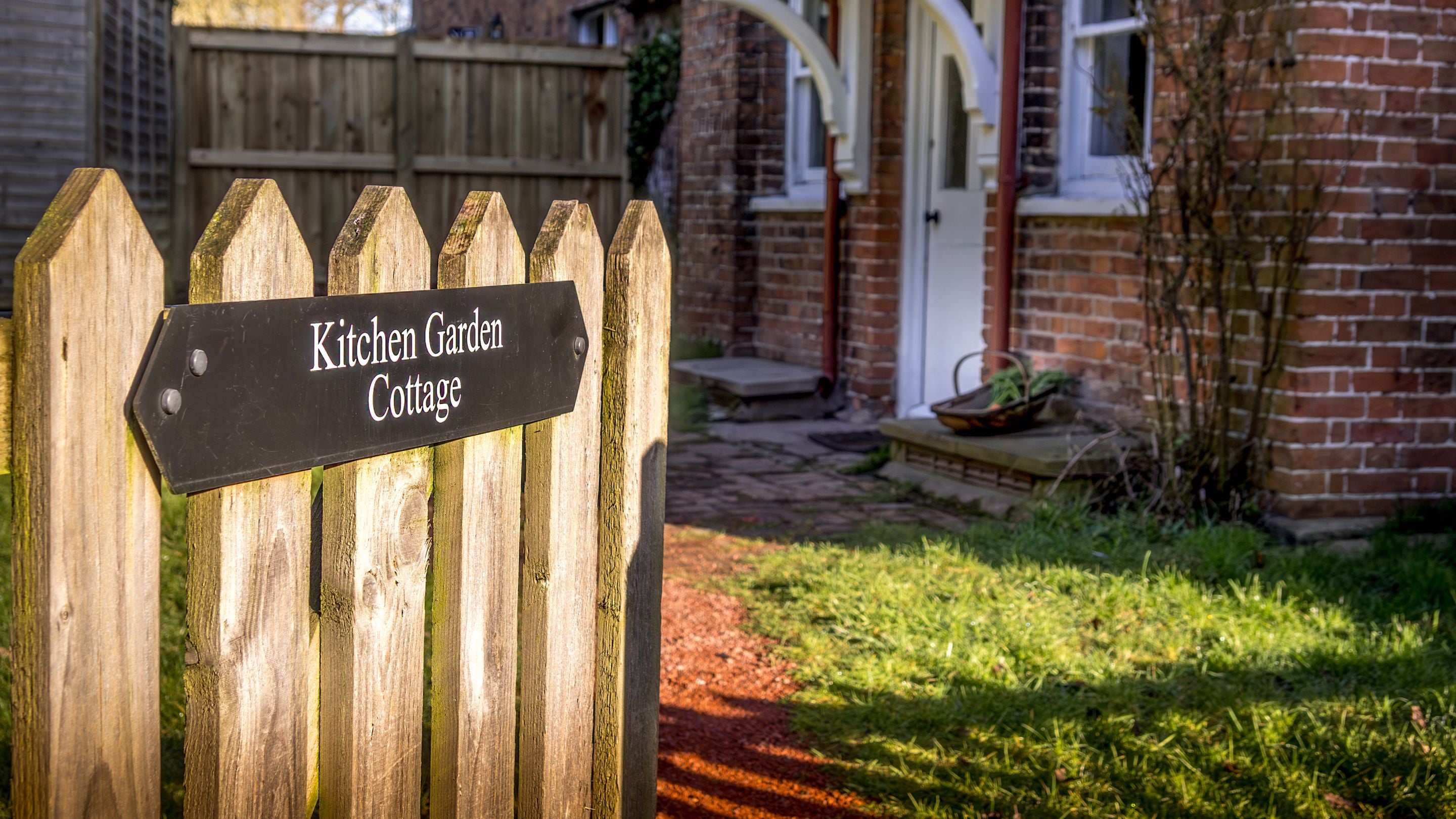 The gate to Kitchen Garden Cottage, Nottinghamshire