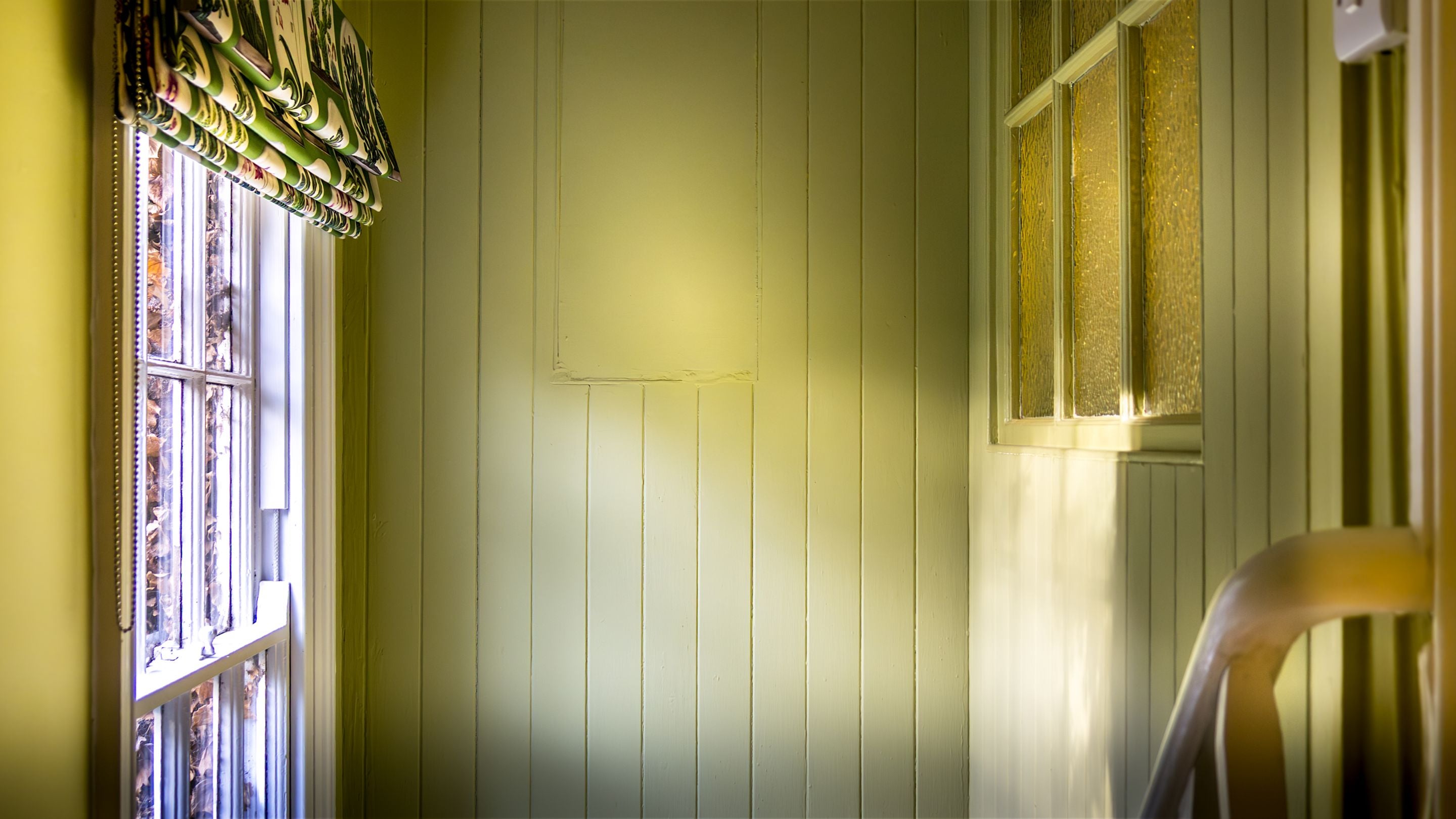 The upstairs landing at Kitchen Garden Cottage, Nottinghamshire