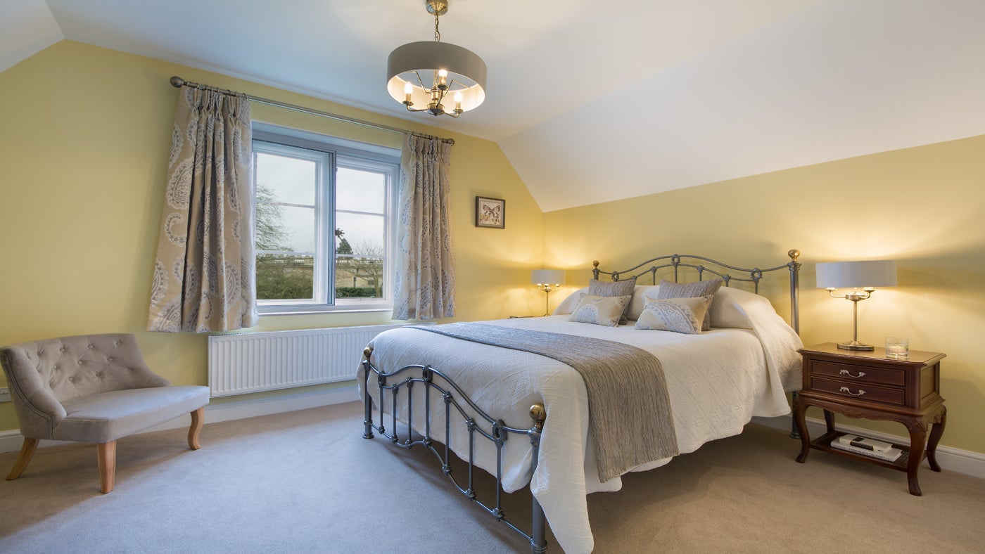 The double bedroom at No. 1 Belton, Lincolnshire
