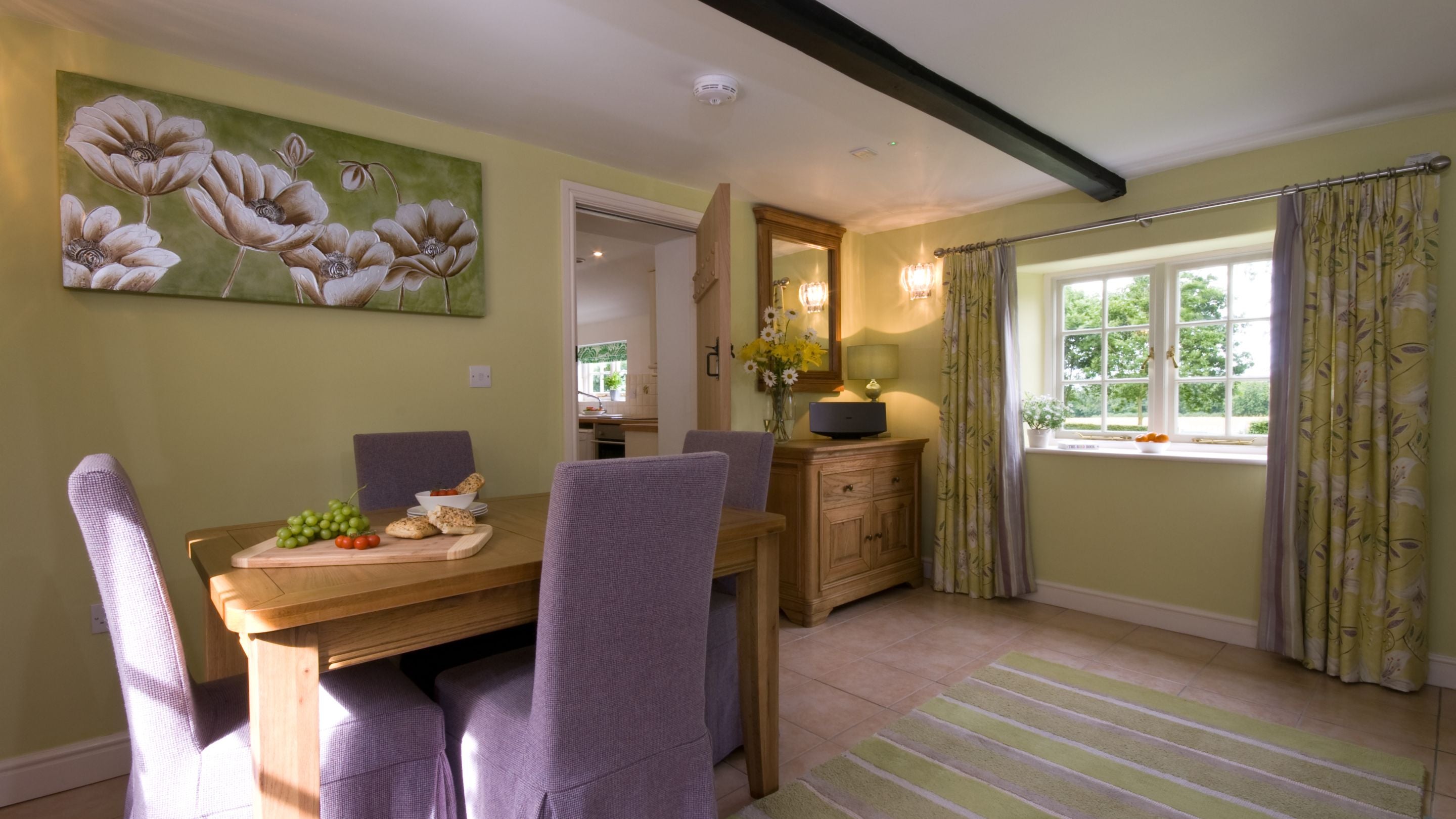 The dining room at Orchard Cottage, Lincolnshire