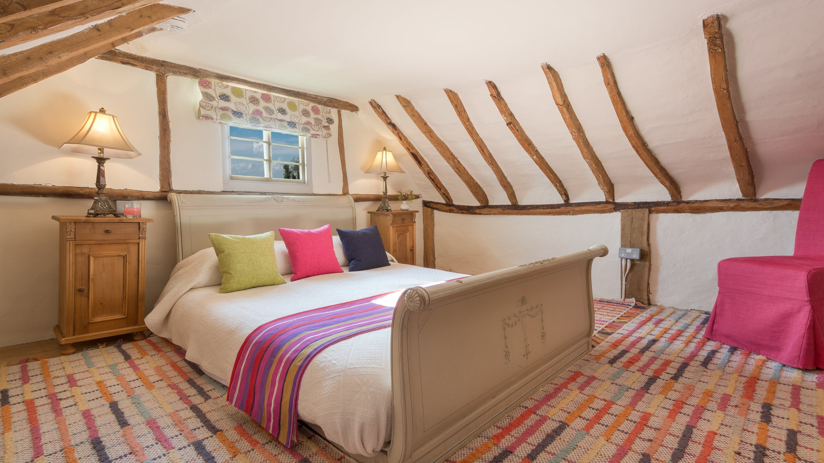 Double bedroom at Whitegates Cottage, Lincolnshire