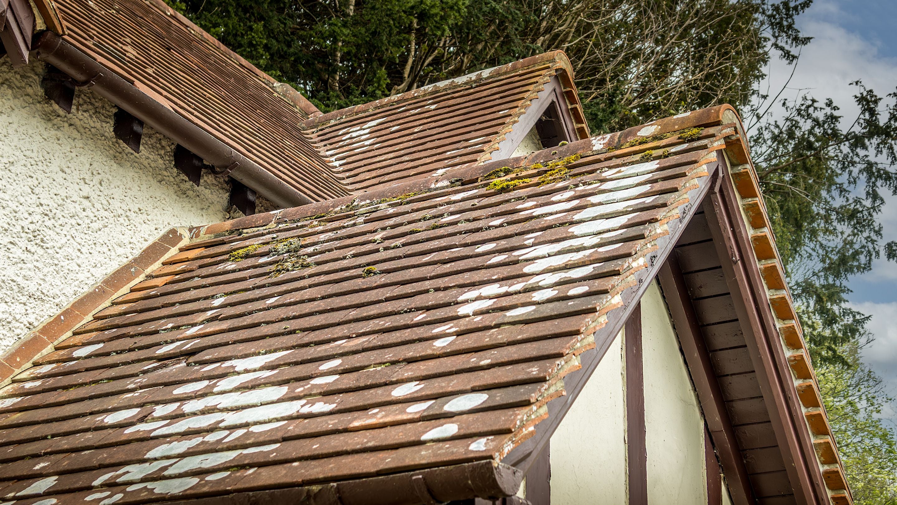 The red-tiled roof of Cliveden New Cottage, Berkshire