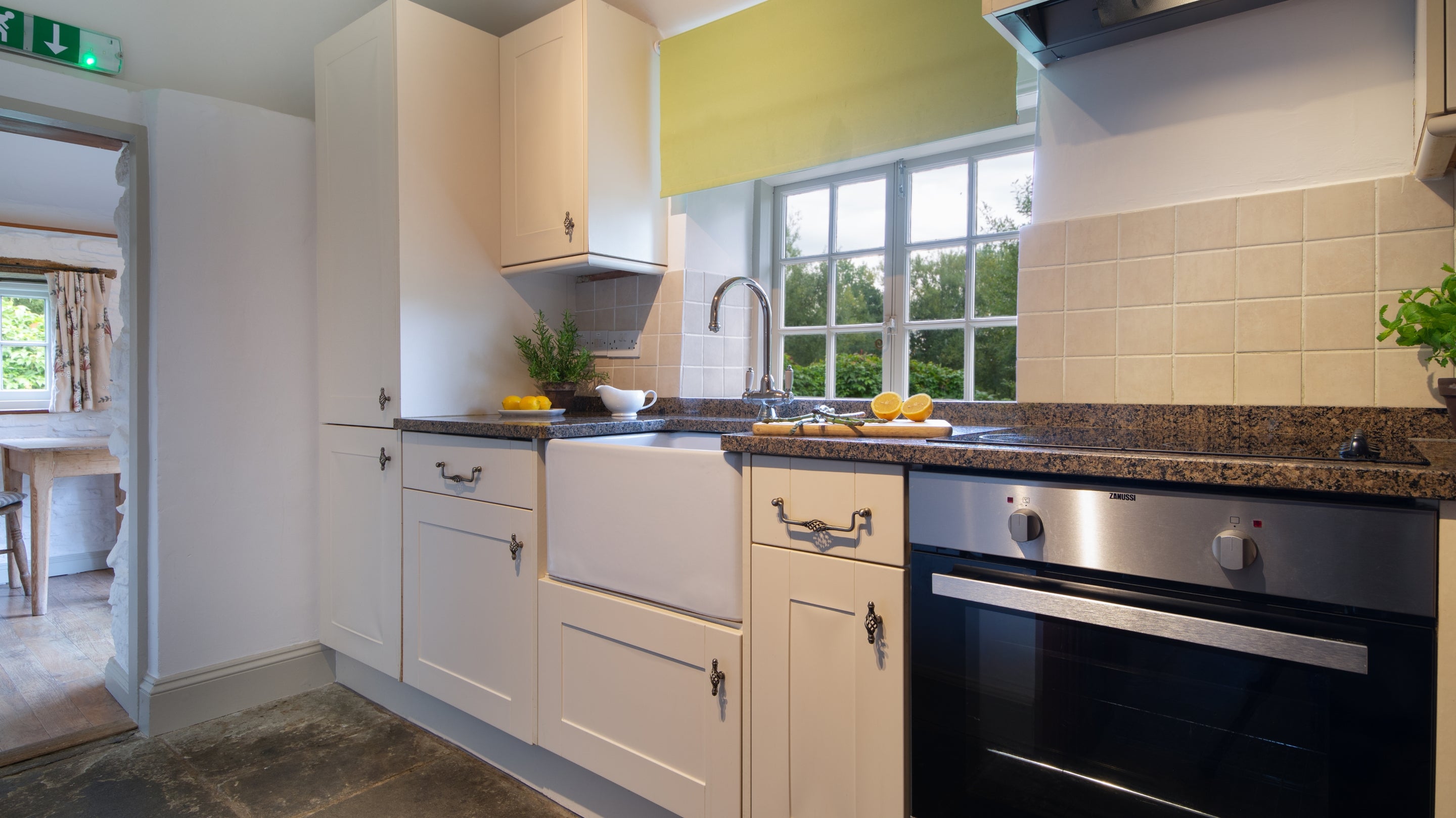 The kitchen at Lock Cottage, Oxfordshire