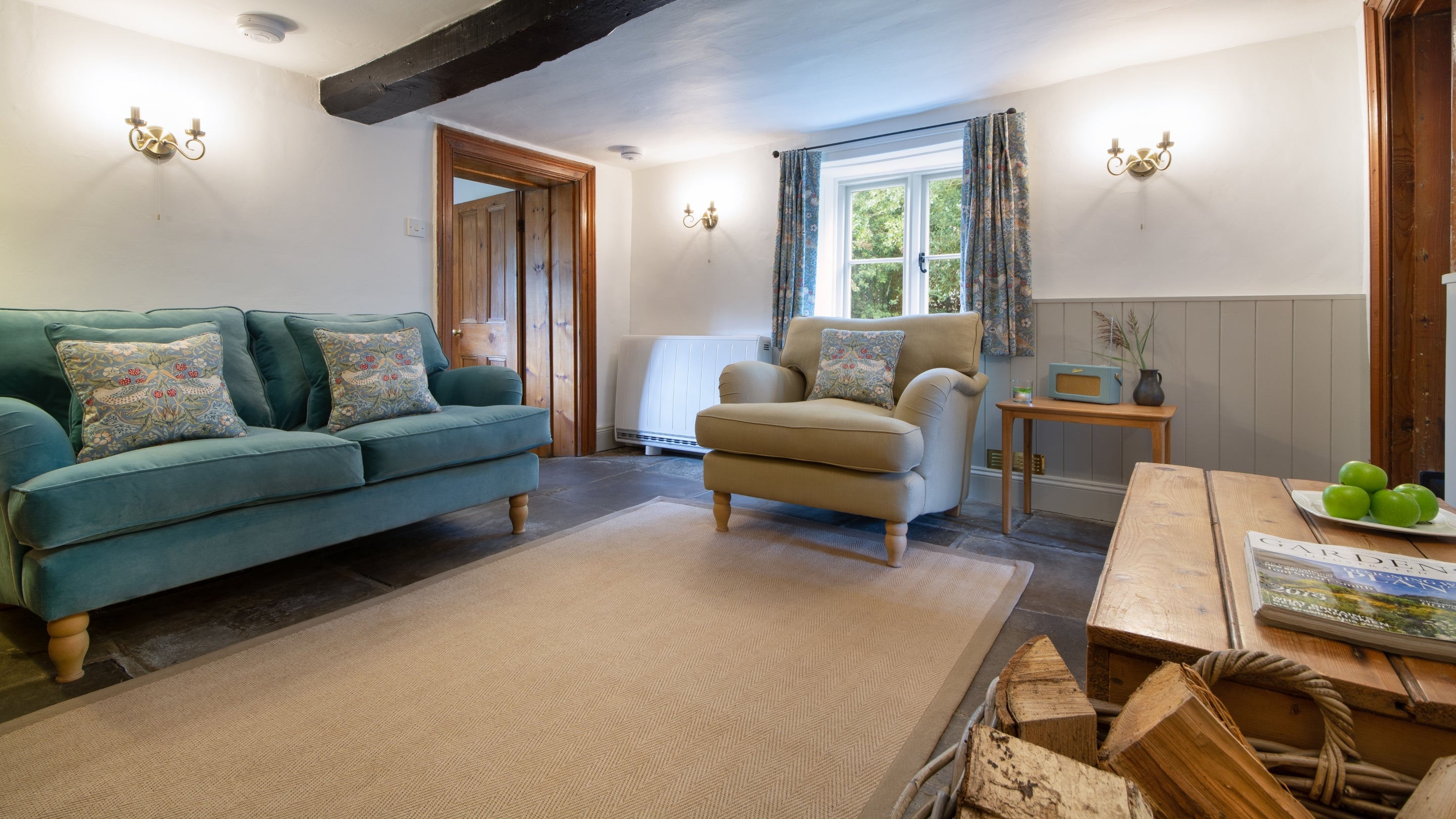 The sitting room at Lock Cottage, Oxfordshire